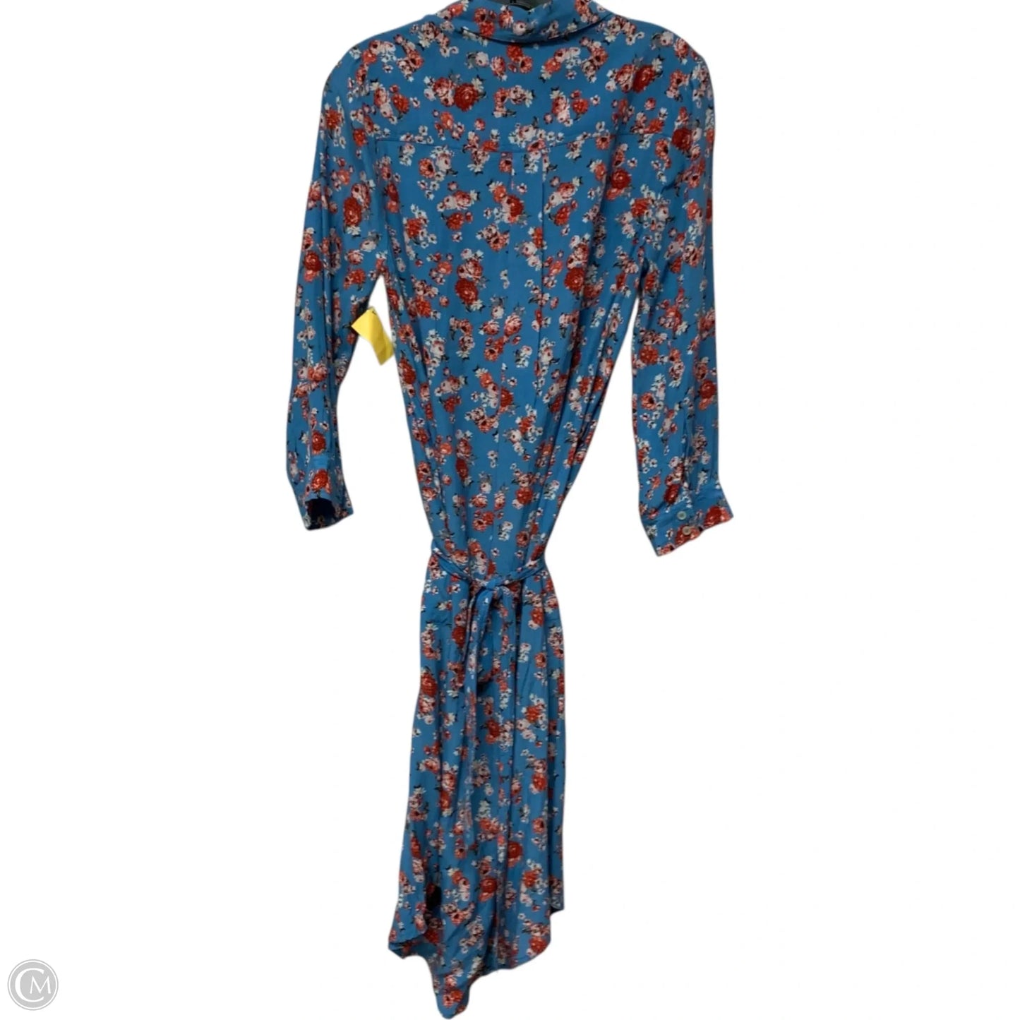 Dress Casual Midi By Lucky Brand In Blue & Orange, Size: S