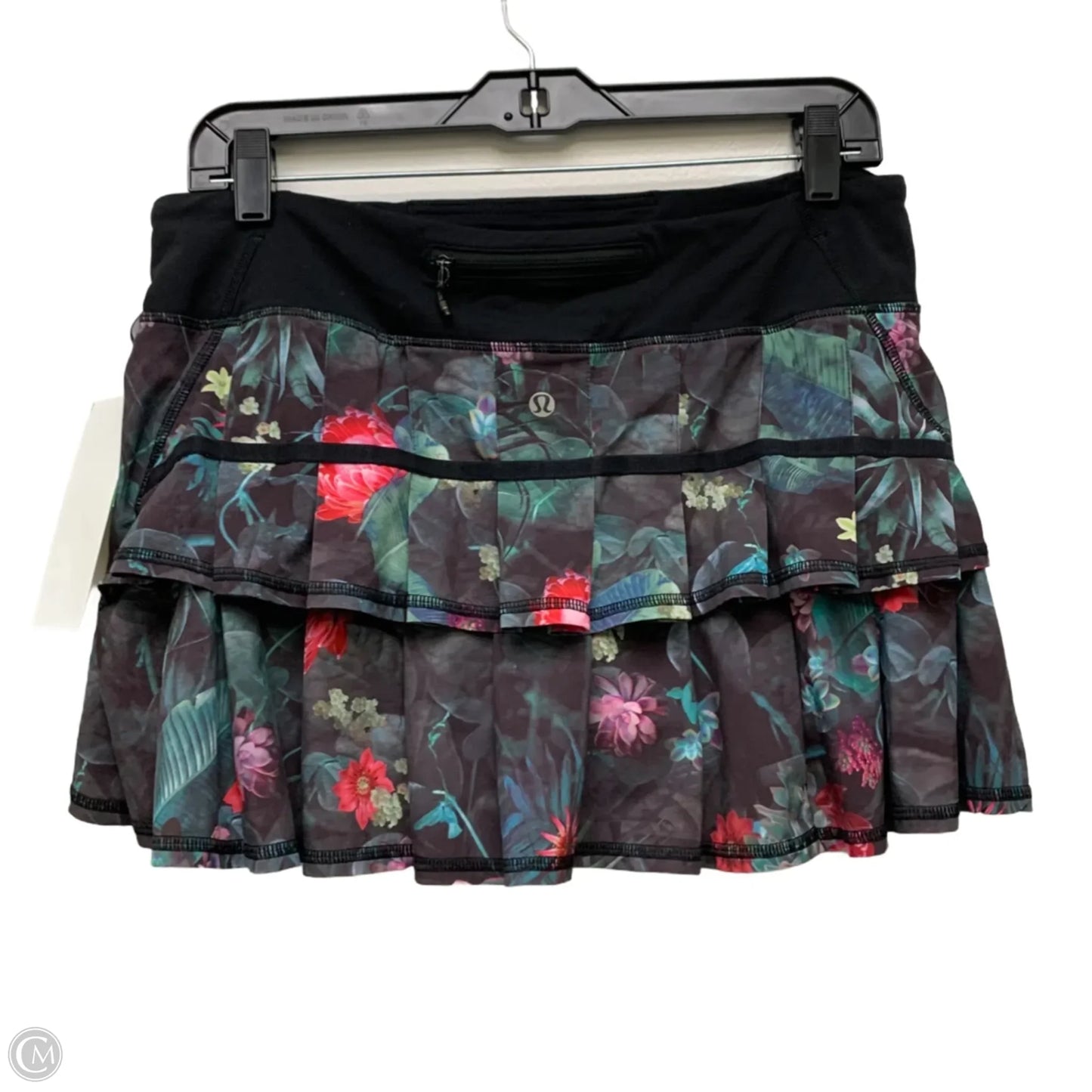 Athletic Skort By Lululemon In Floral Print, Size: M