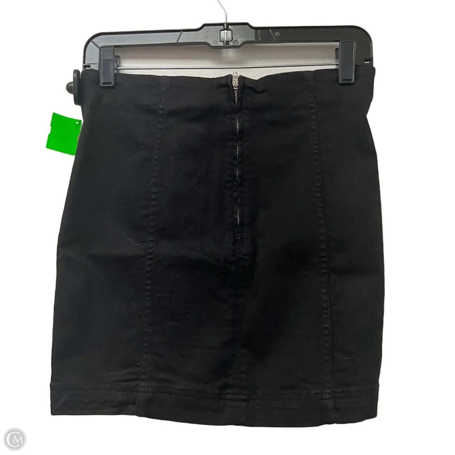 Skirt Mini & Short By Free People In Black Denim, Size: S
