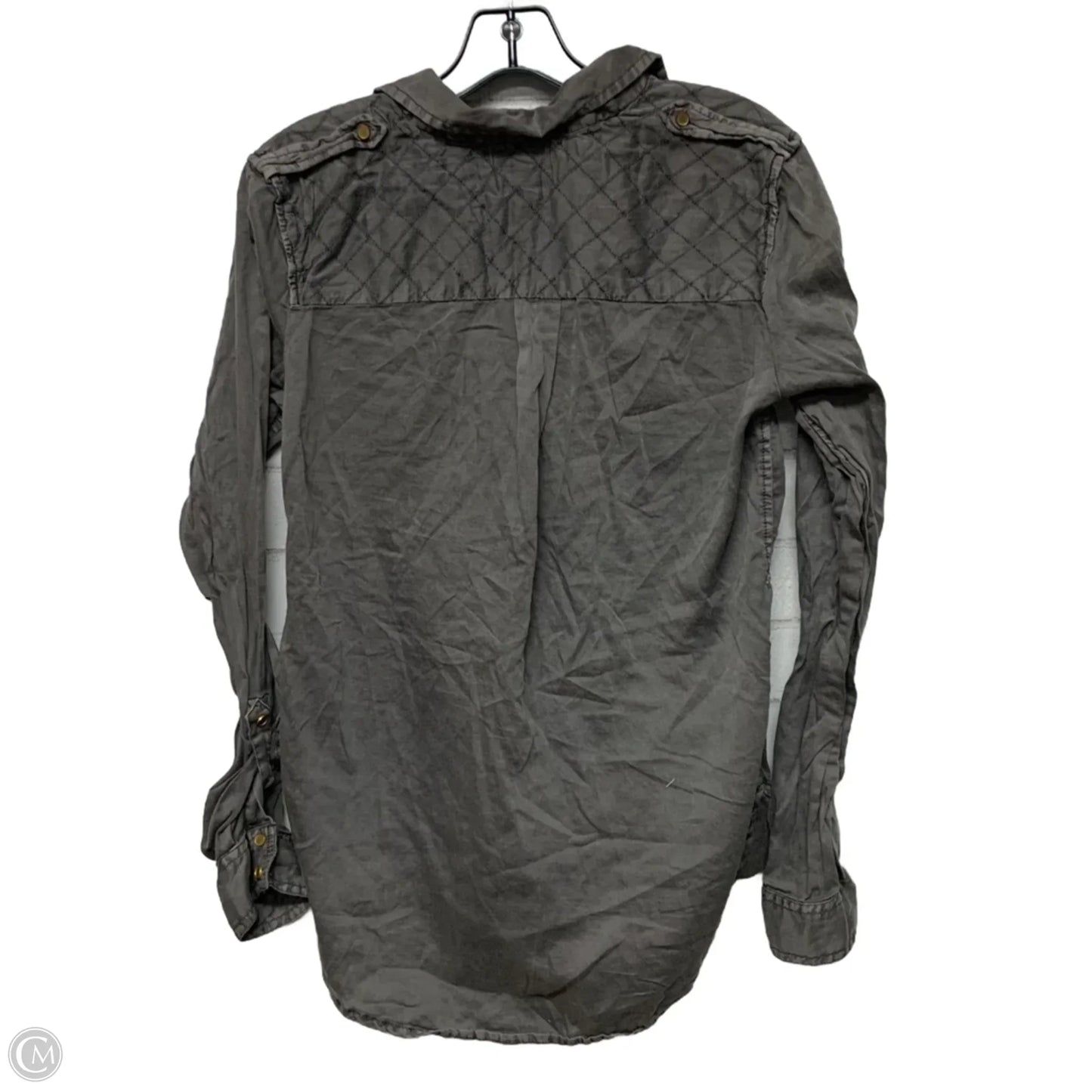 Top Long Sleeve By Maeve In Grey, Size: S