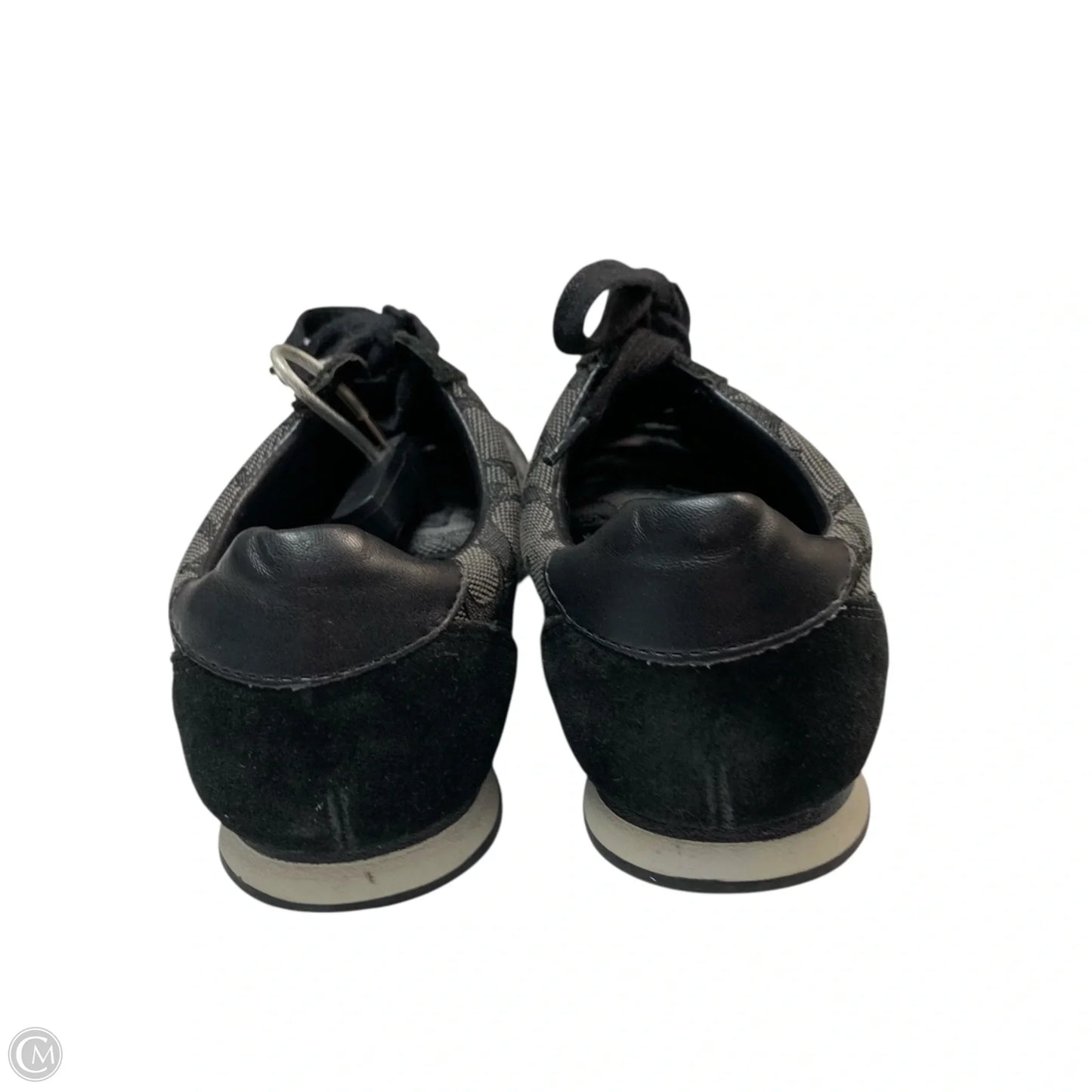 Shoes Designer By Coach In Black & Grey, Size: 6