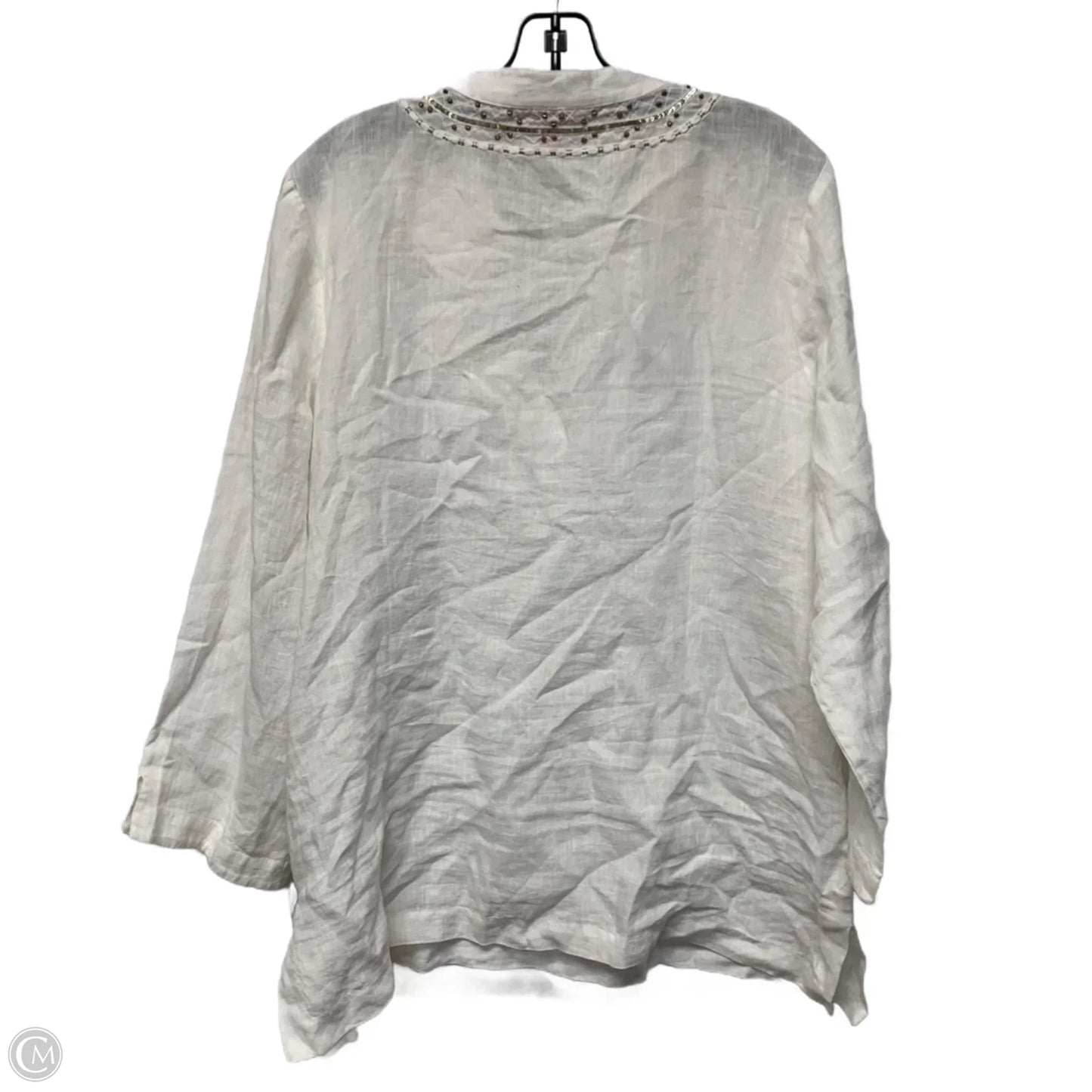 Top Long Sleeve Designer By Lilly Pulitzer In White, Size: Xl