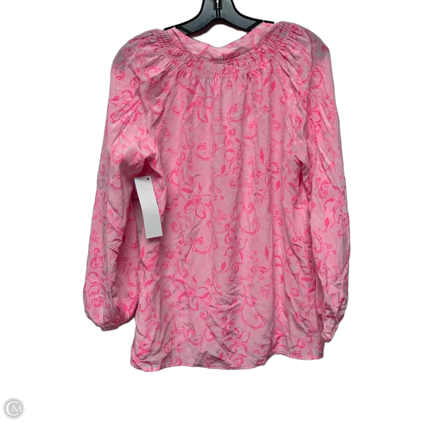 Top Long Sleeve Designer By Lilly Pulitzer In Pink, Size: M