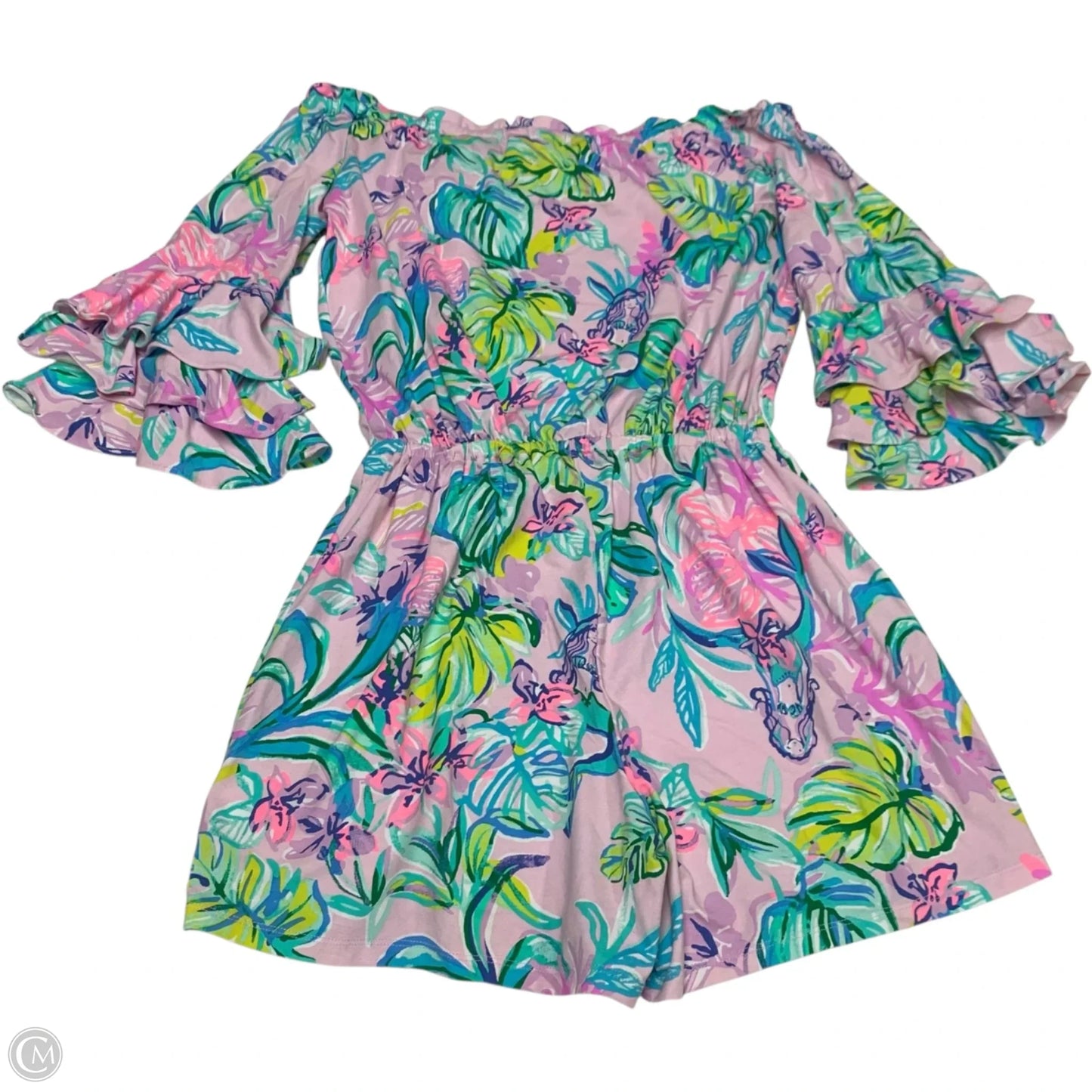 Romper Designer By Lilly Pulitzer In Purple, Size: S