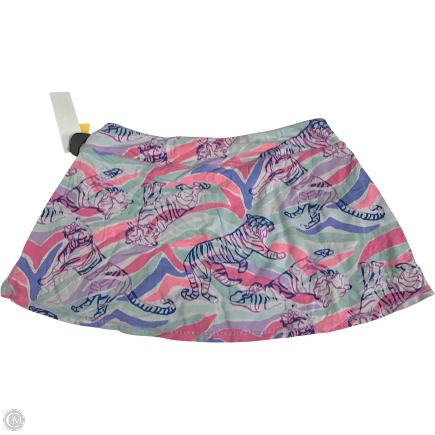 Skort Designer By Lilly Pulitzer In Green & Purple, Size: L