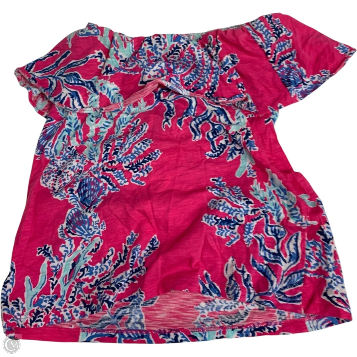 Top Sleeveless Designer By Lilly Pulitzer In Blue & Pink, Size: S