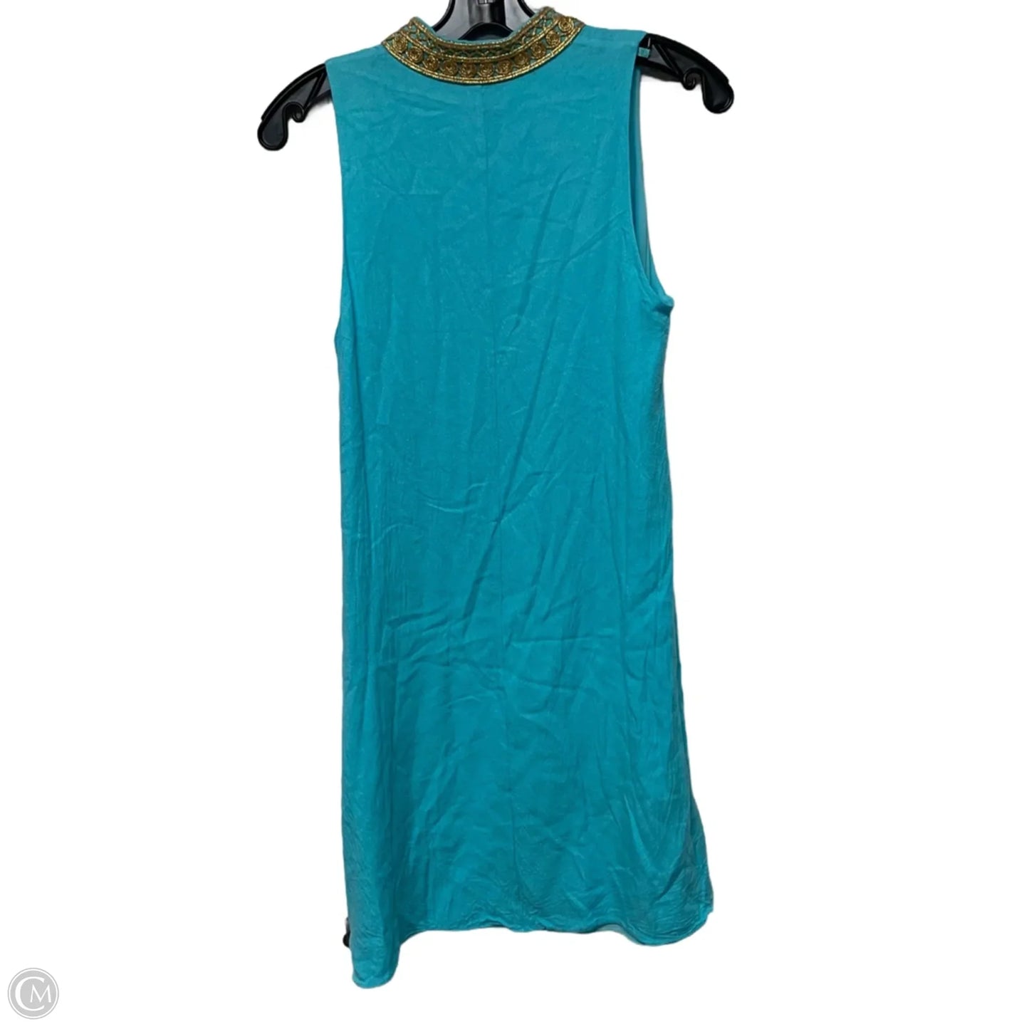 Dress Designer By Lilly Pulitzer In Blue & Gold, Size: S