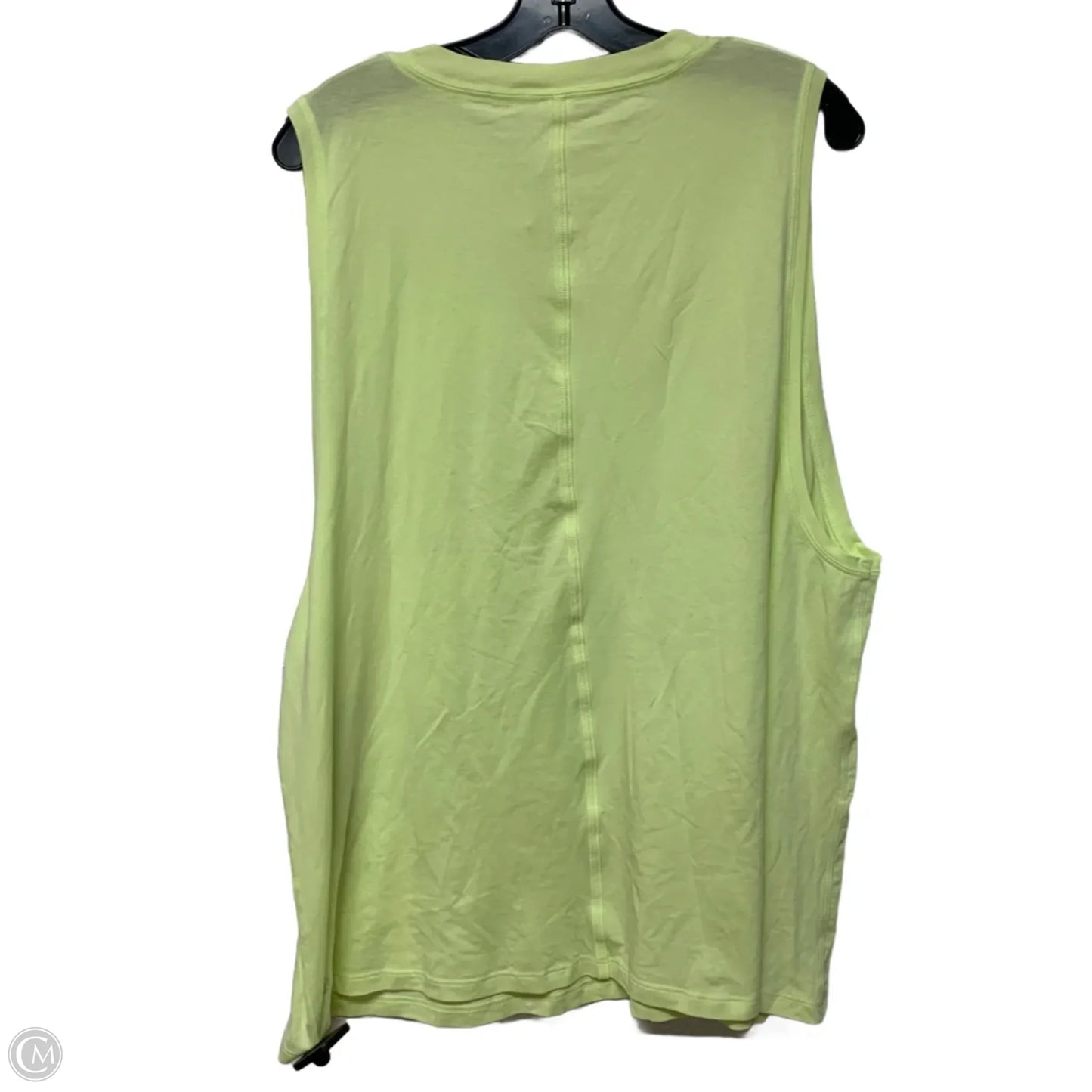 Athletic Tank Top By Lululemon In Yellow, Size: 1x AS IS