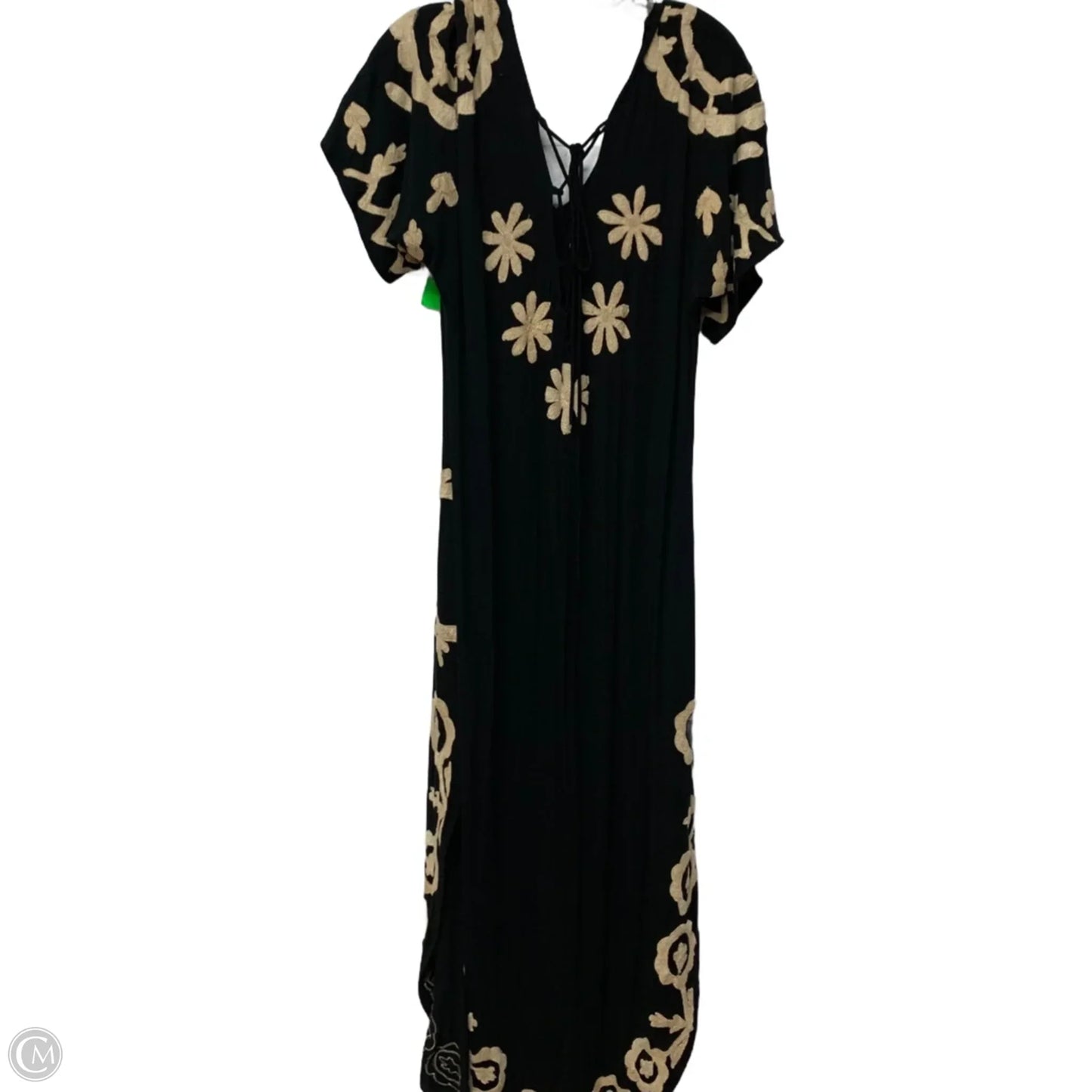 Dress Casual Maxi By Free People In Black & Cream, Size: Xs