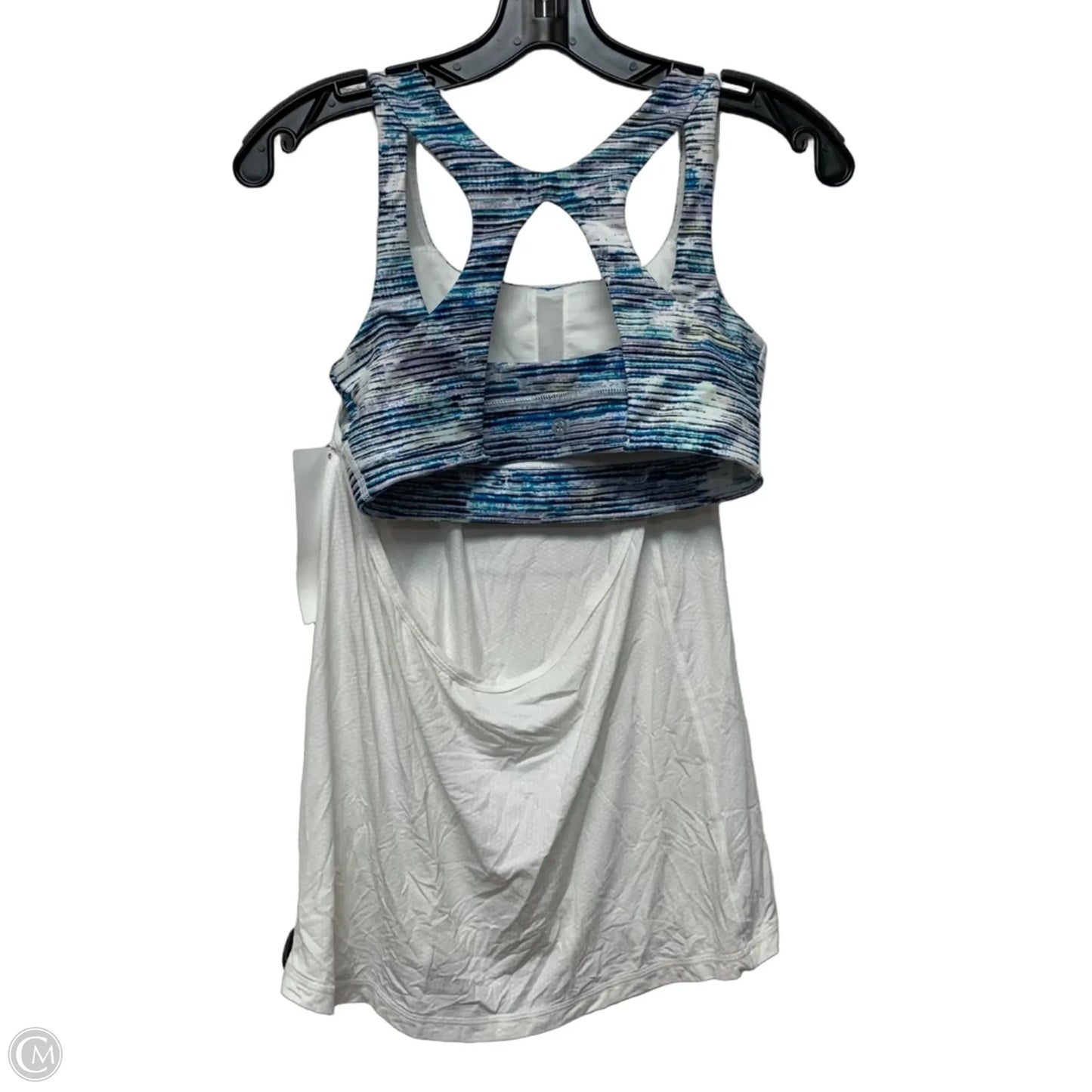 Athletic Tank Top By Lululemon In Blue & White, Size: S