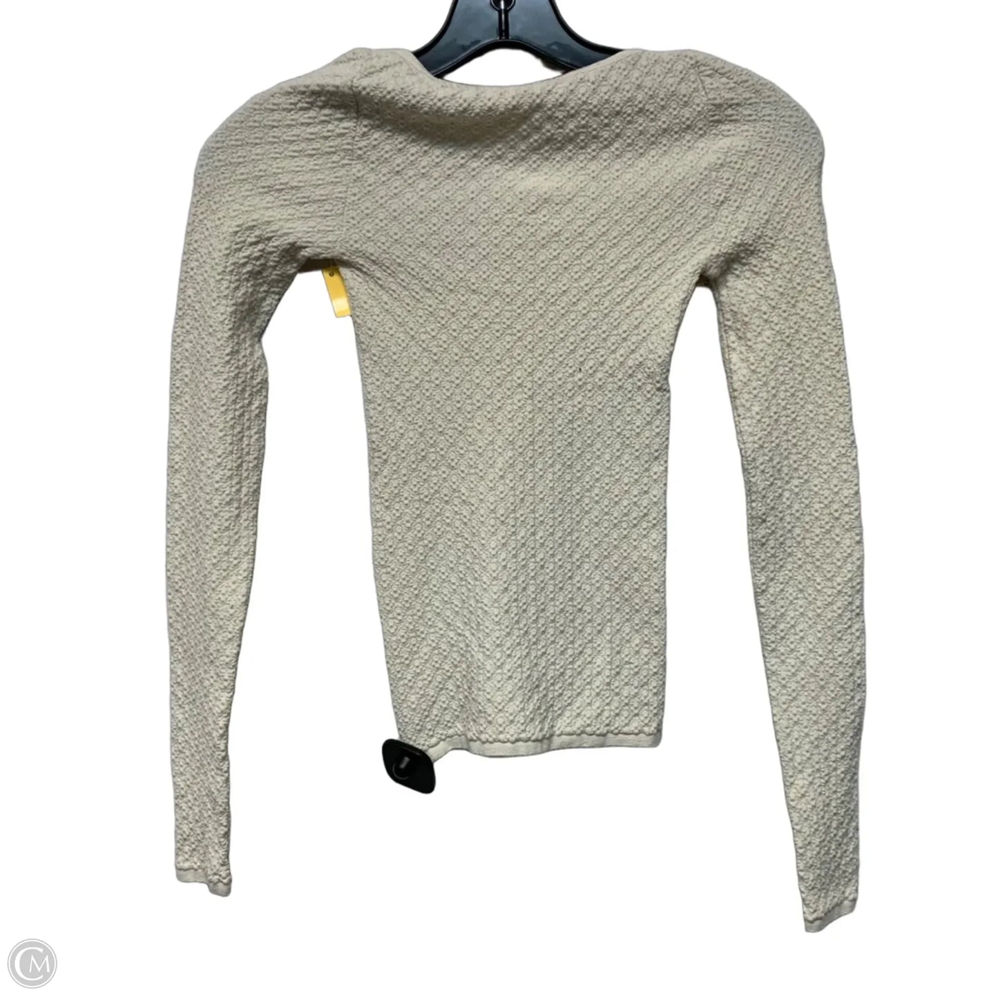 Top Long Sleeve By Free People In Cream, Size: Xs