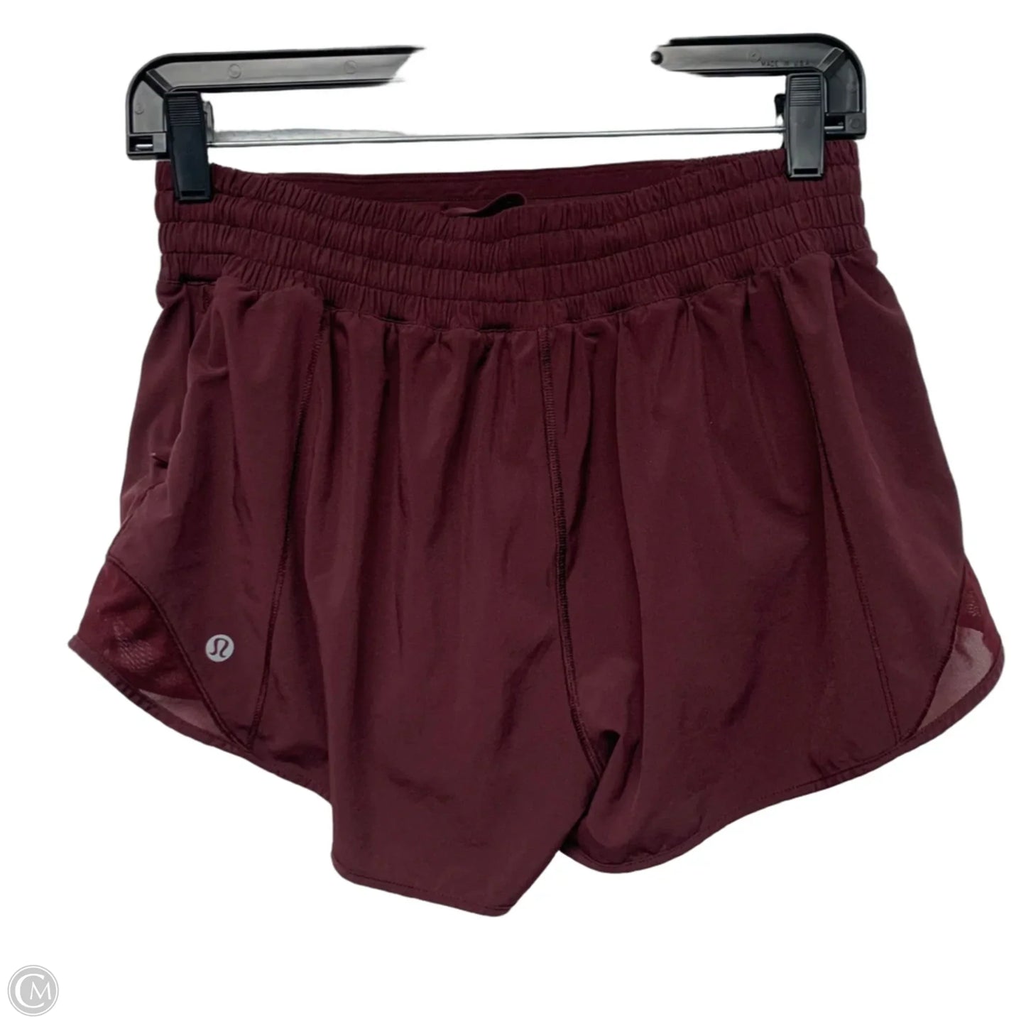 Athletic Shorts By Lululemon In Maroon, Size: M