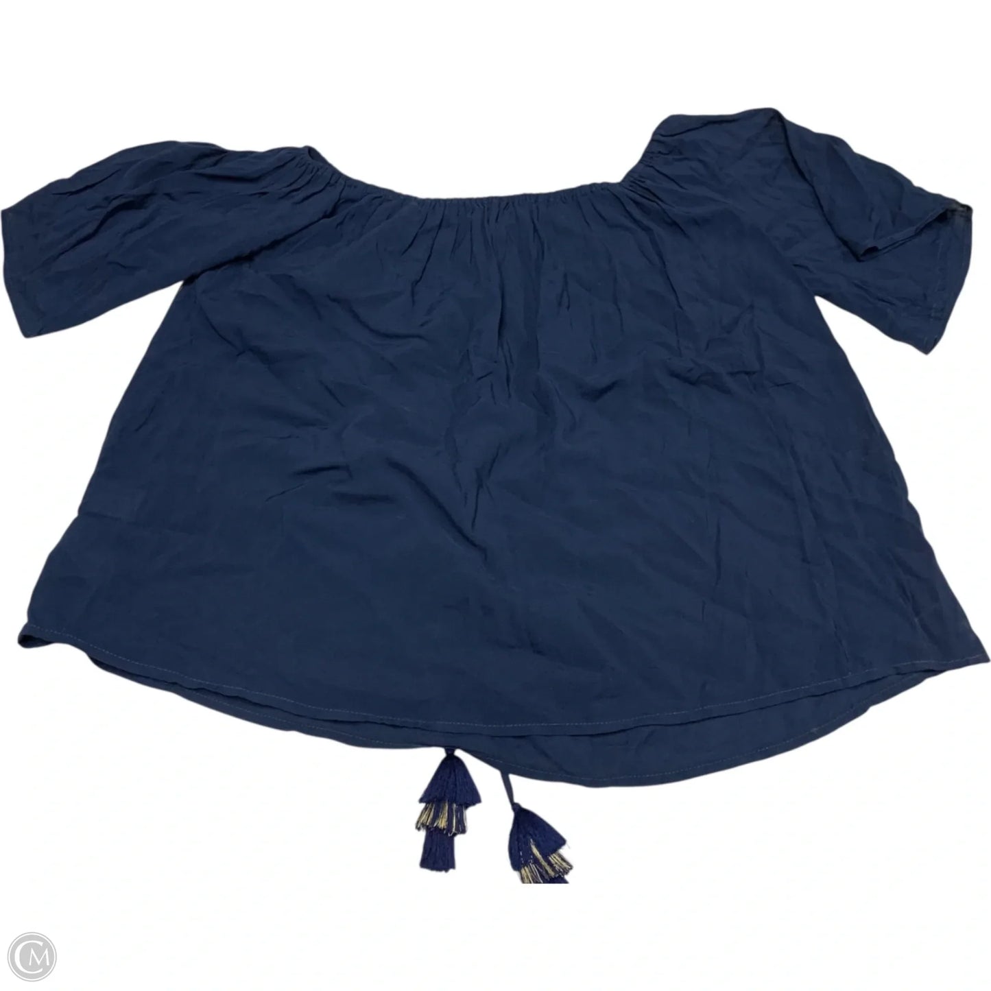 Top Short Sleeve Designer By Lilly Pulitzer In Navy, Size: S