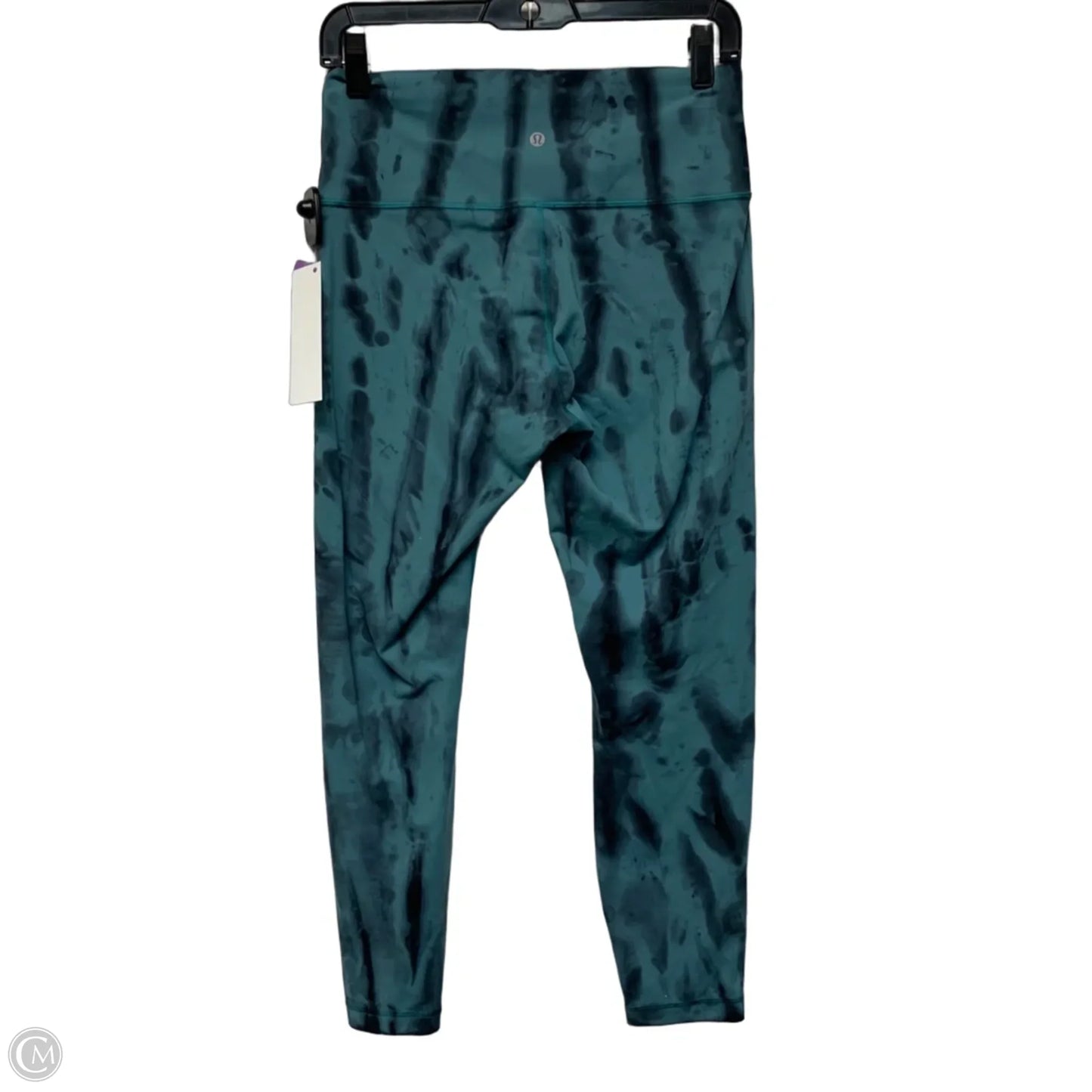 Athletic Leggings By Lululemon In Blue & Grey, Size: M