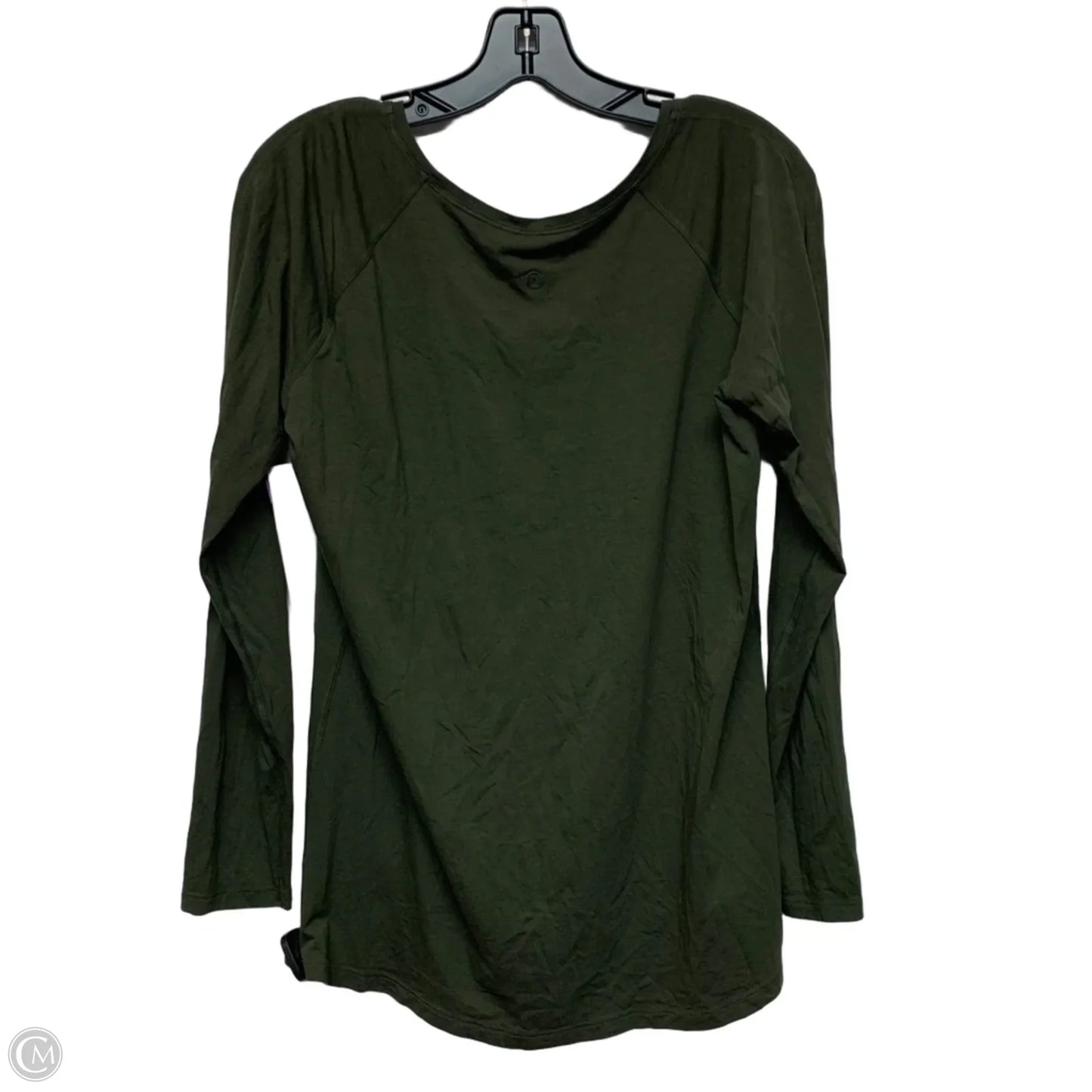Athletic Top Long Sleeve Crewneck By Lululemon In Green, Size: S