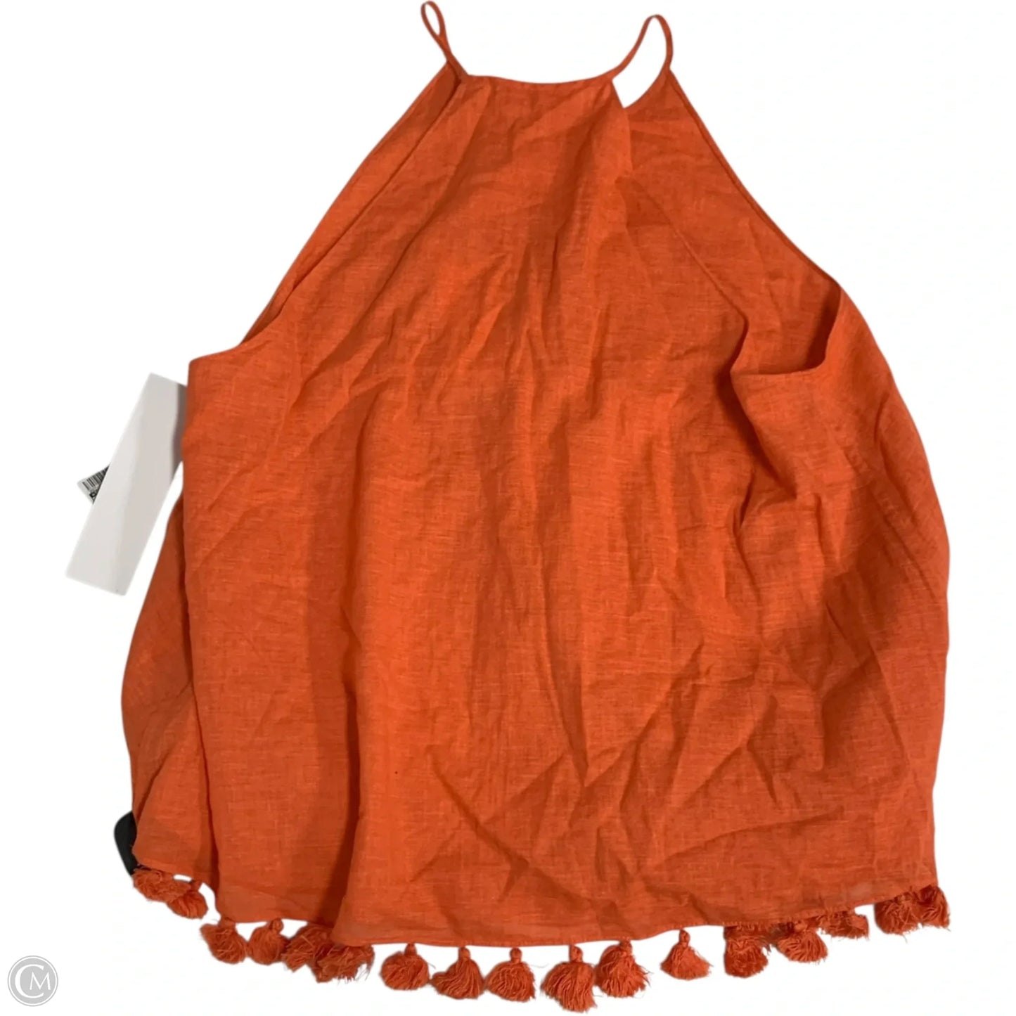 Top Sleeveless Designer By Tory Burch In Orange, Size: S