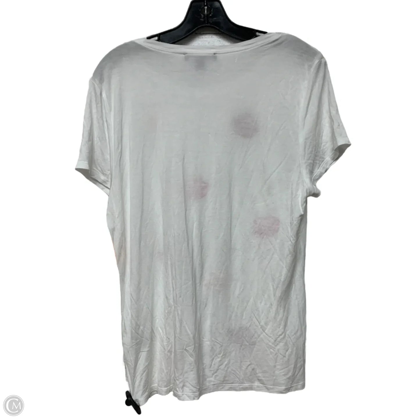 Top Short Sleeve By Inc In White, Size: Xl
