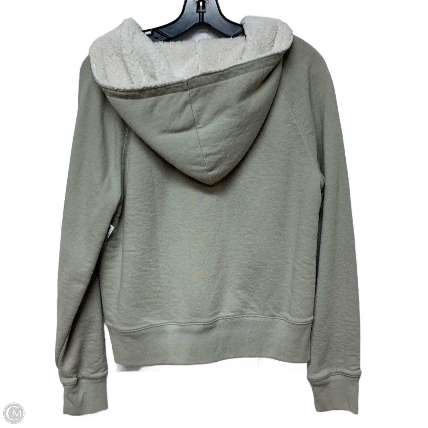 Jacket Faux Fur & Sherpa By Gap In Green, Size: M