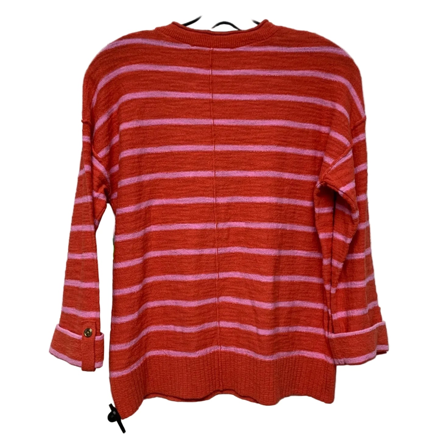 Cardigan By Loft In Orange & Pink, Size: S