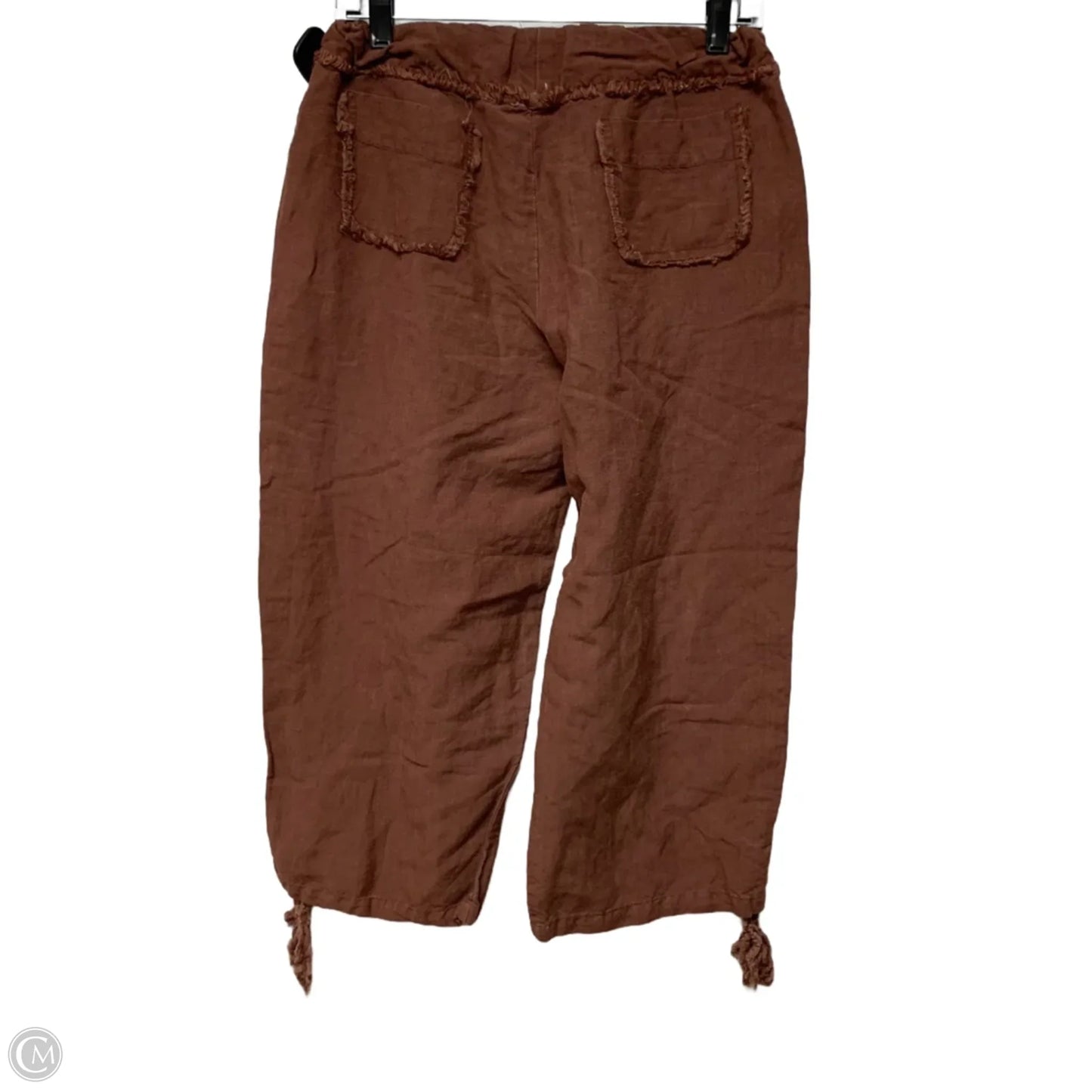 Pants Wide Leg By Miss Lili In Brown, Size: L