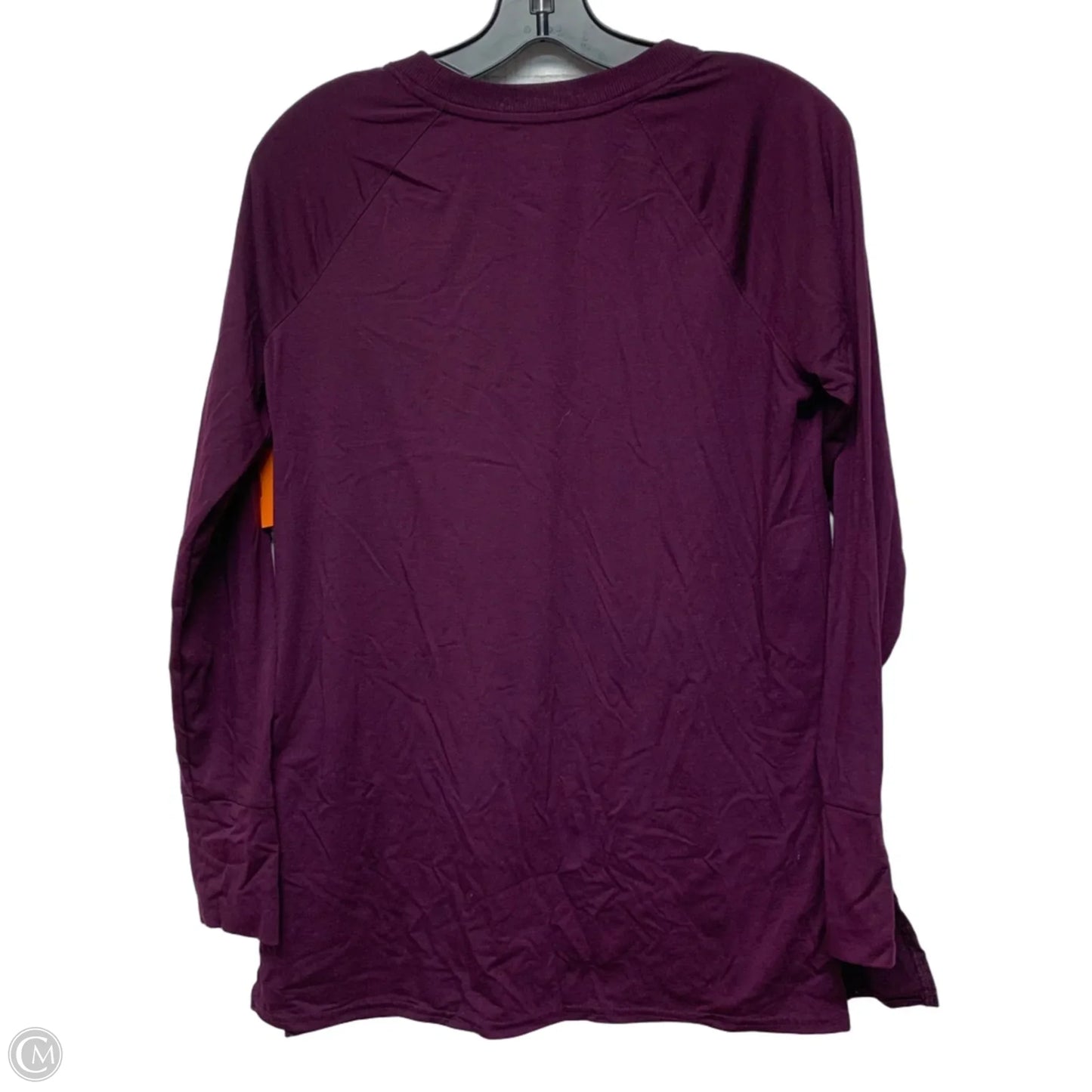Athletic Top Long Sleeve Crewneck By Tek Gear In Purple, Size: M