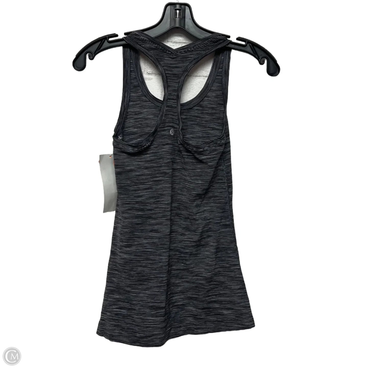 Athletic Tank Top By Lululemon In Black & Grey, Size: S