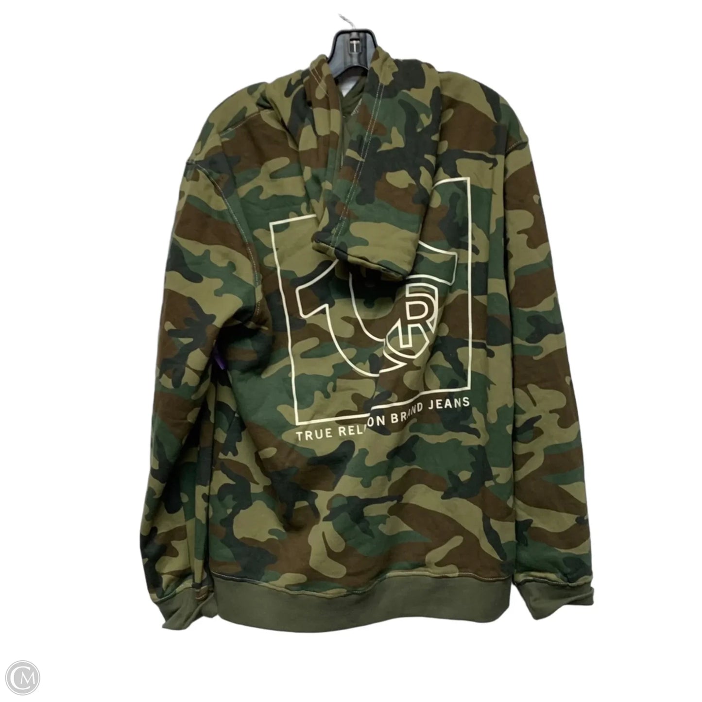 Sweatshirt Hoodie By True Religion In Camouflage Print, Size: Xl