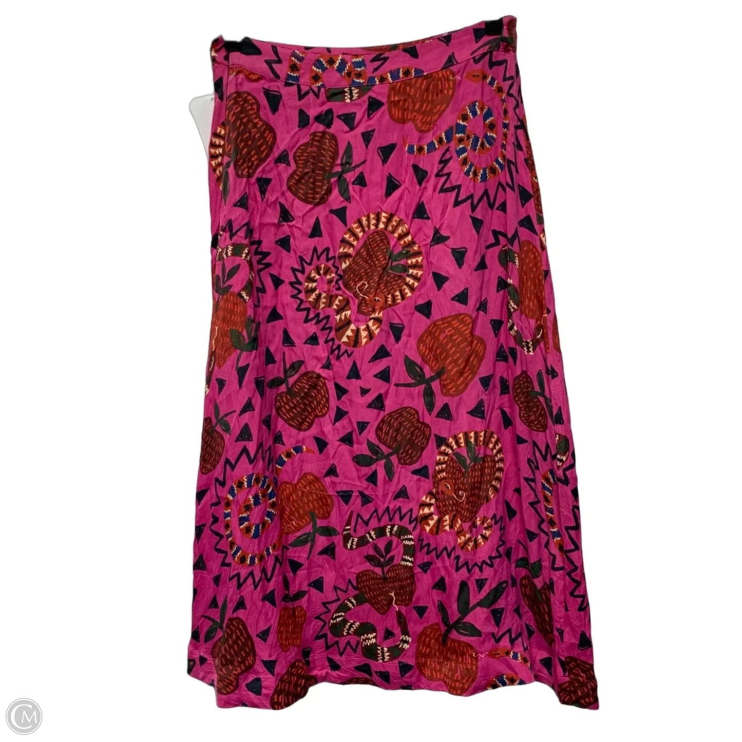 Skirt Designer By Farm Rio In Pink & Red, Size: S