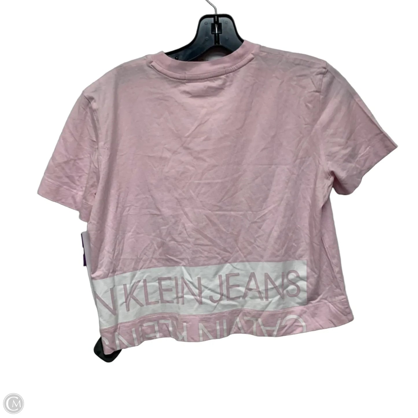 Top Short Sleeve By Calvin Klein In Pink, Size: Sp