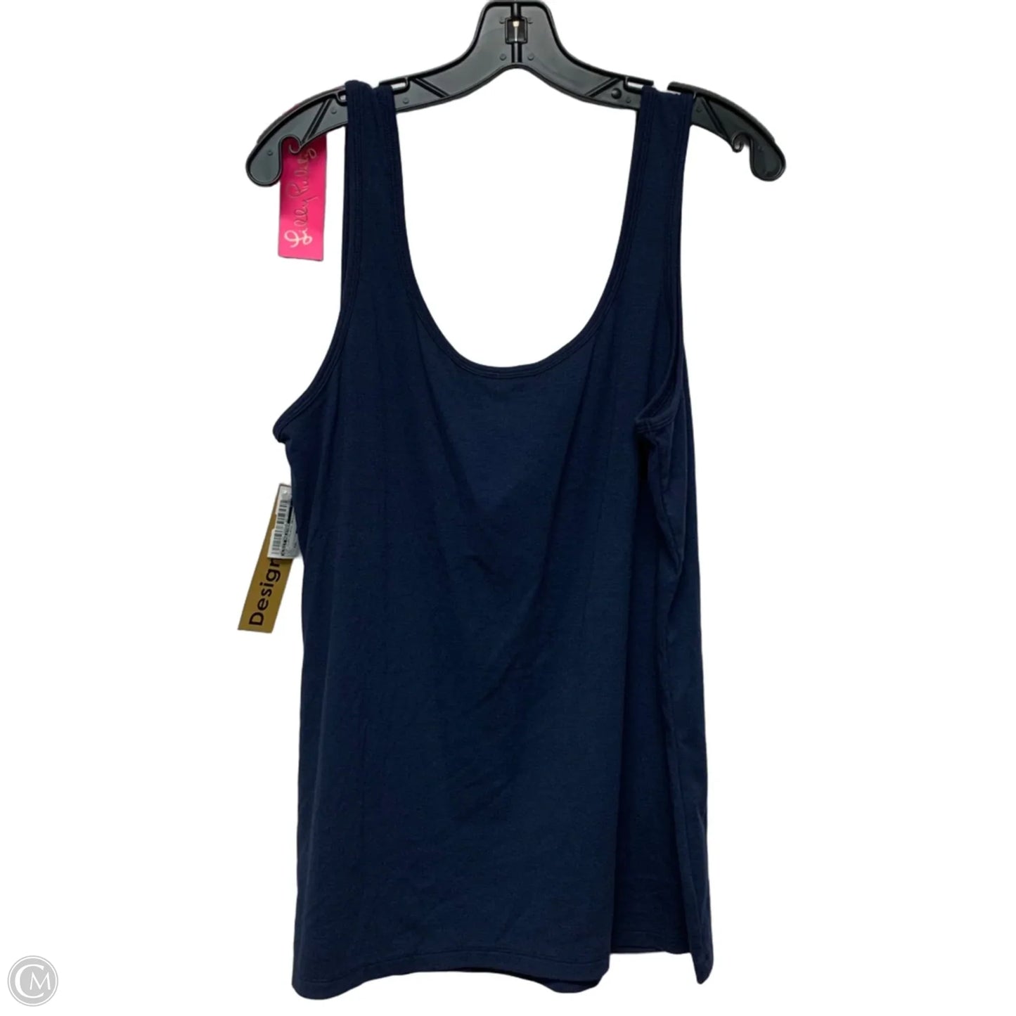 Top Sleeveless Designer By Lilly Pulitzer In Navy, Size: Xxl