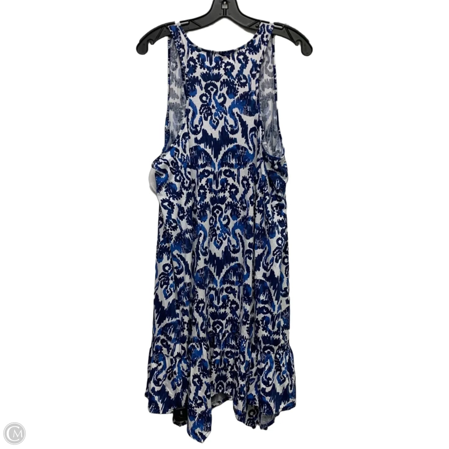 Dress Designer By Lilly Pulitzer In Blue & White, Size: Xl