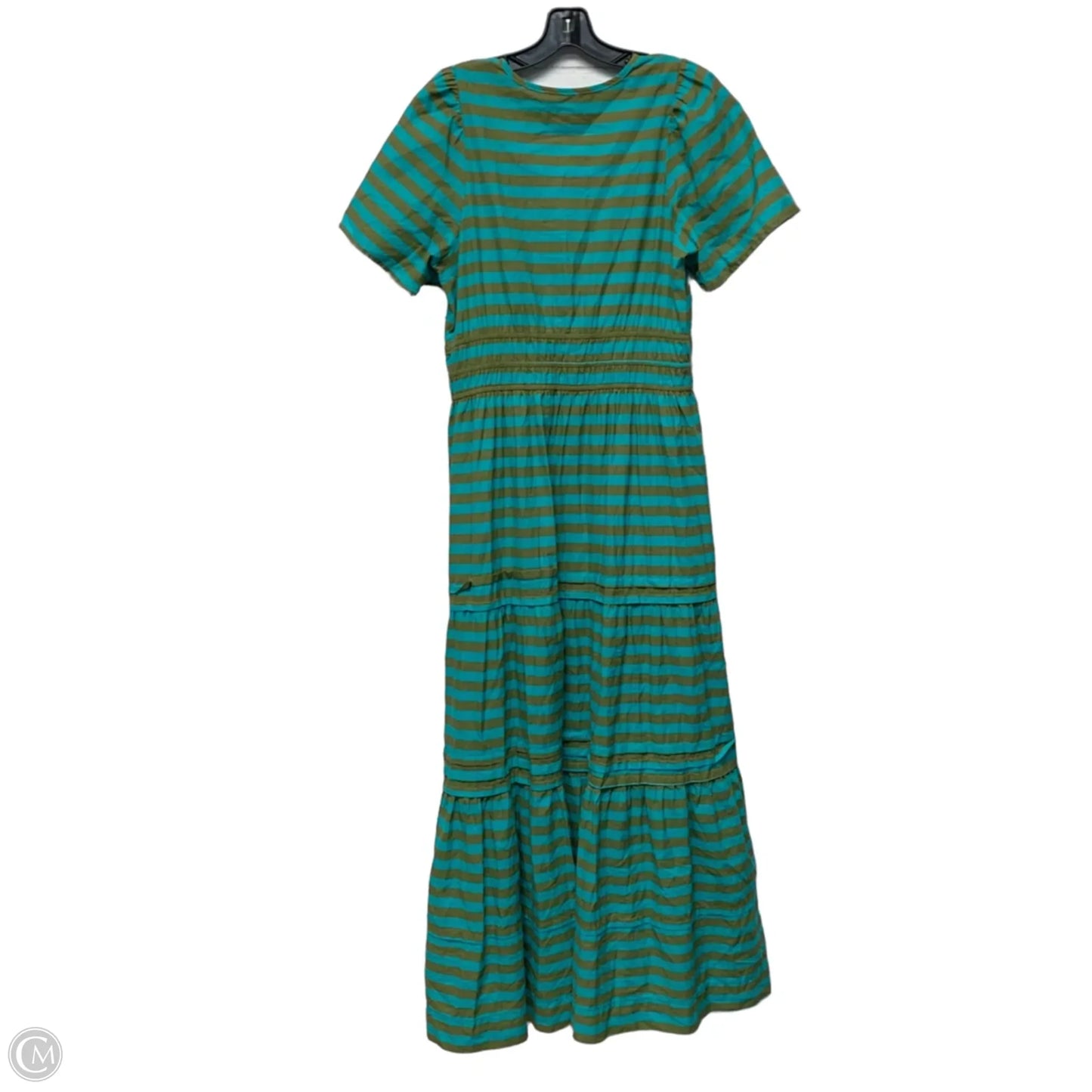 Dress Casual Maxi By Brooks Ave In Blue & Green, Size: Xl