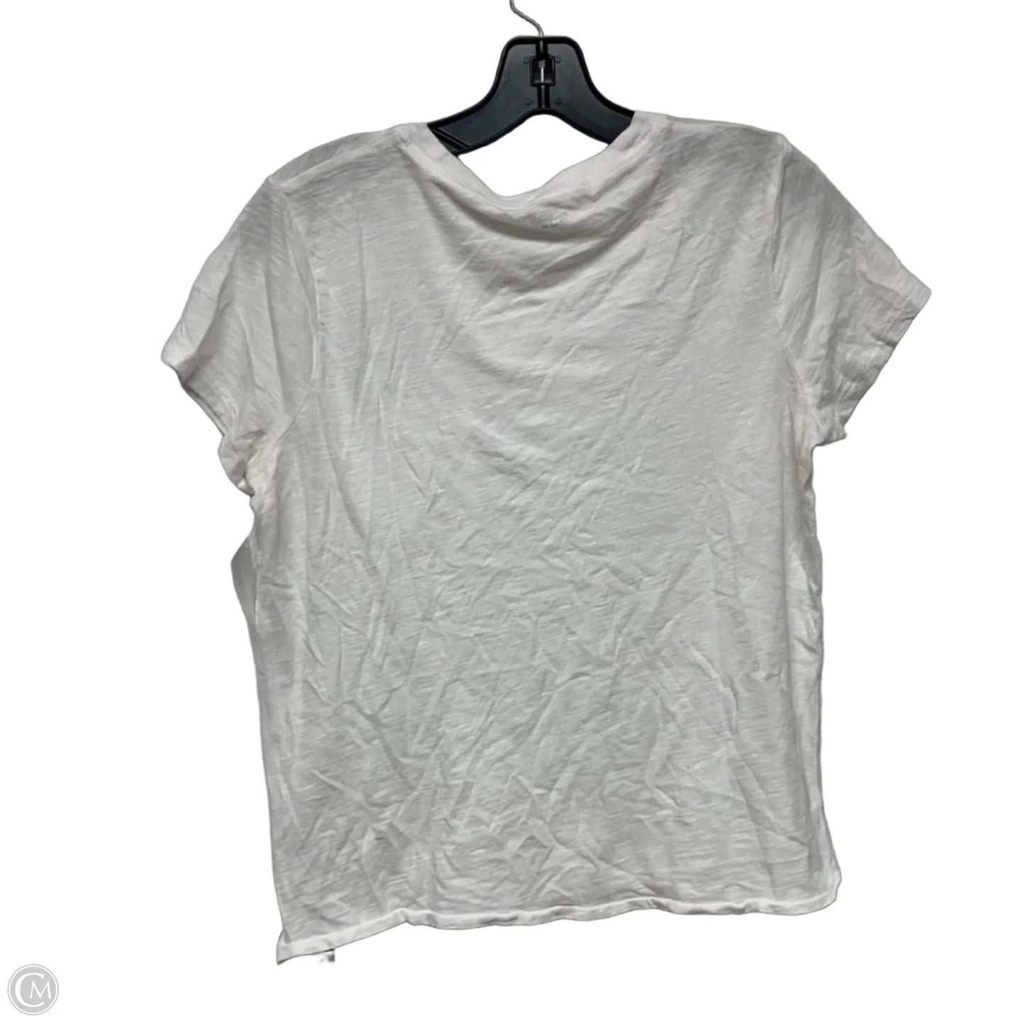 Top Short Sleeve Basic By Madewell In White, Size: M