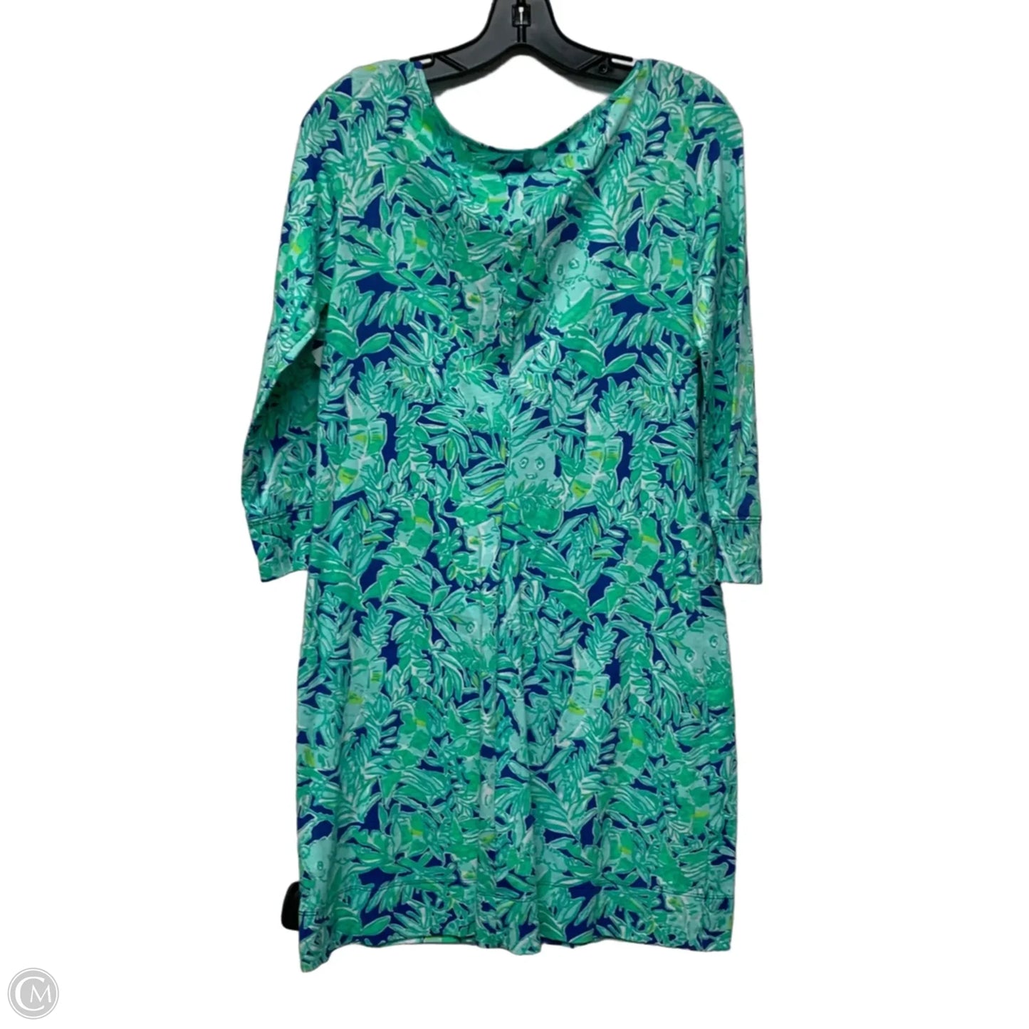 Dress Designer By Lilly Pulitzer In Blue & Green, Size: M