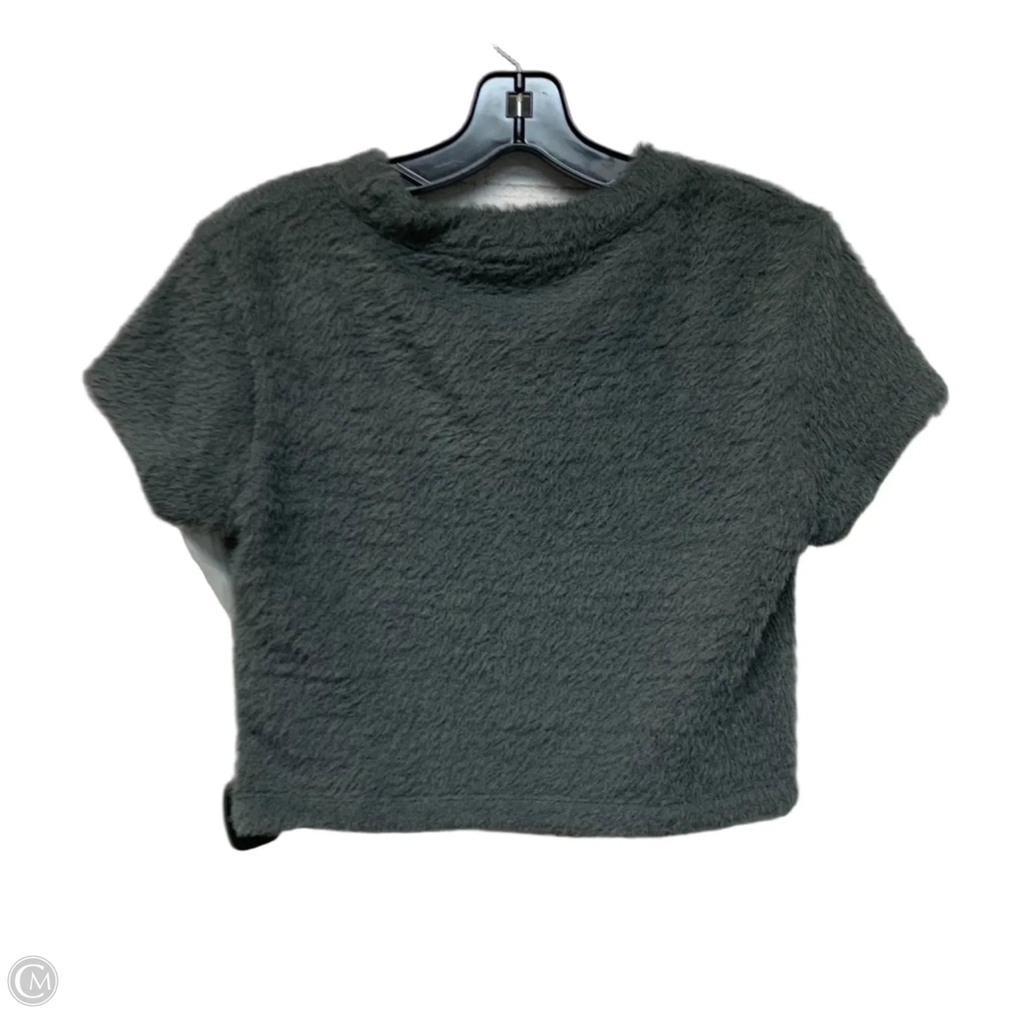 Top Short Sleeve By Anthropologie In Grey, Size: S