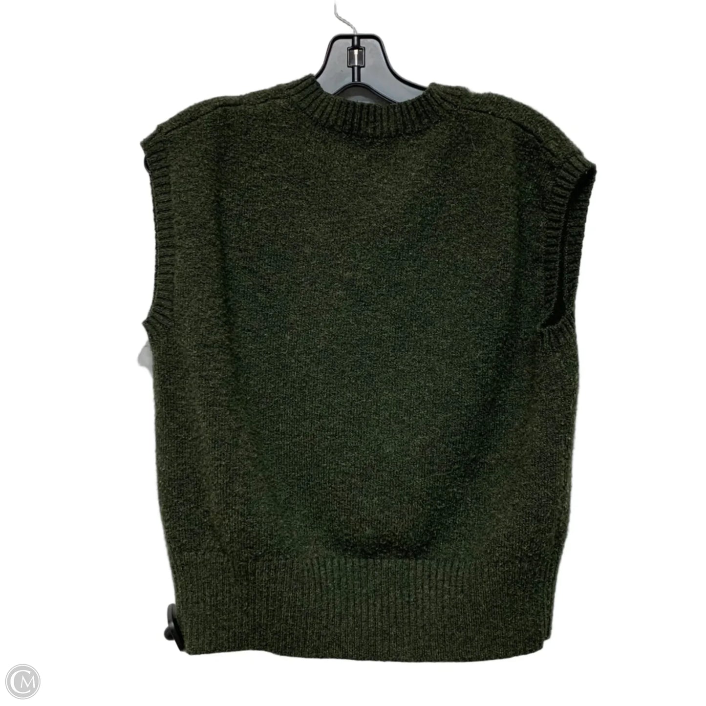 Vest Sweater By Another Girl In Brown & Green, Size: Xs