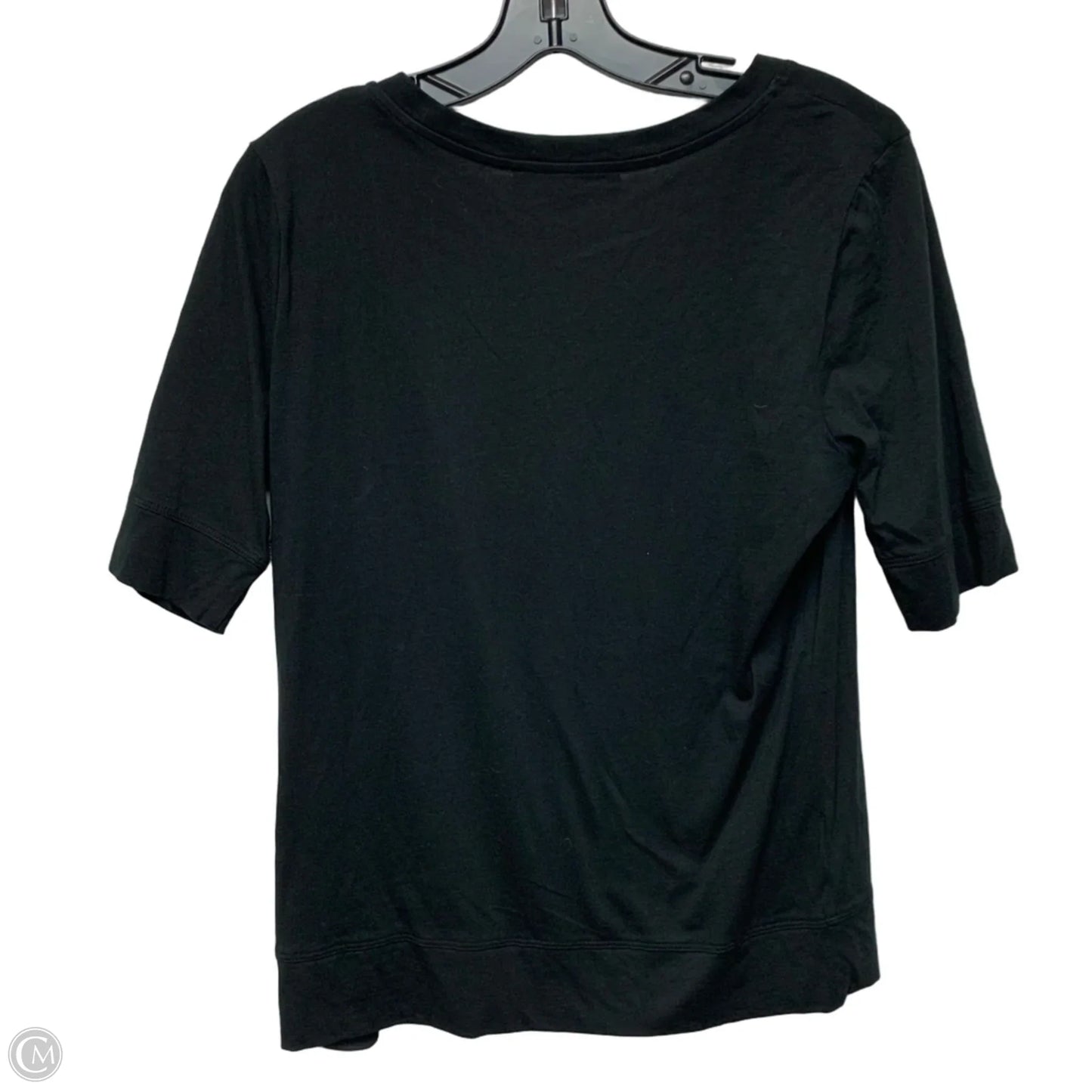 Top Short Sleeve Basic By Loft In Black, Size: M