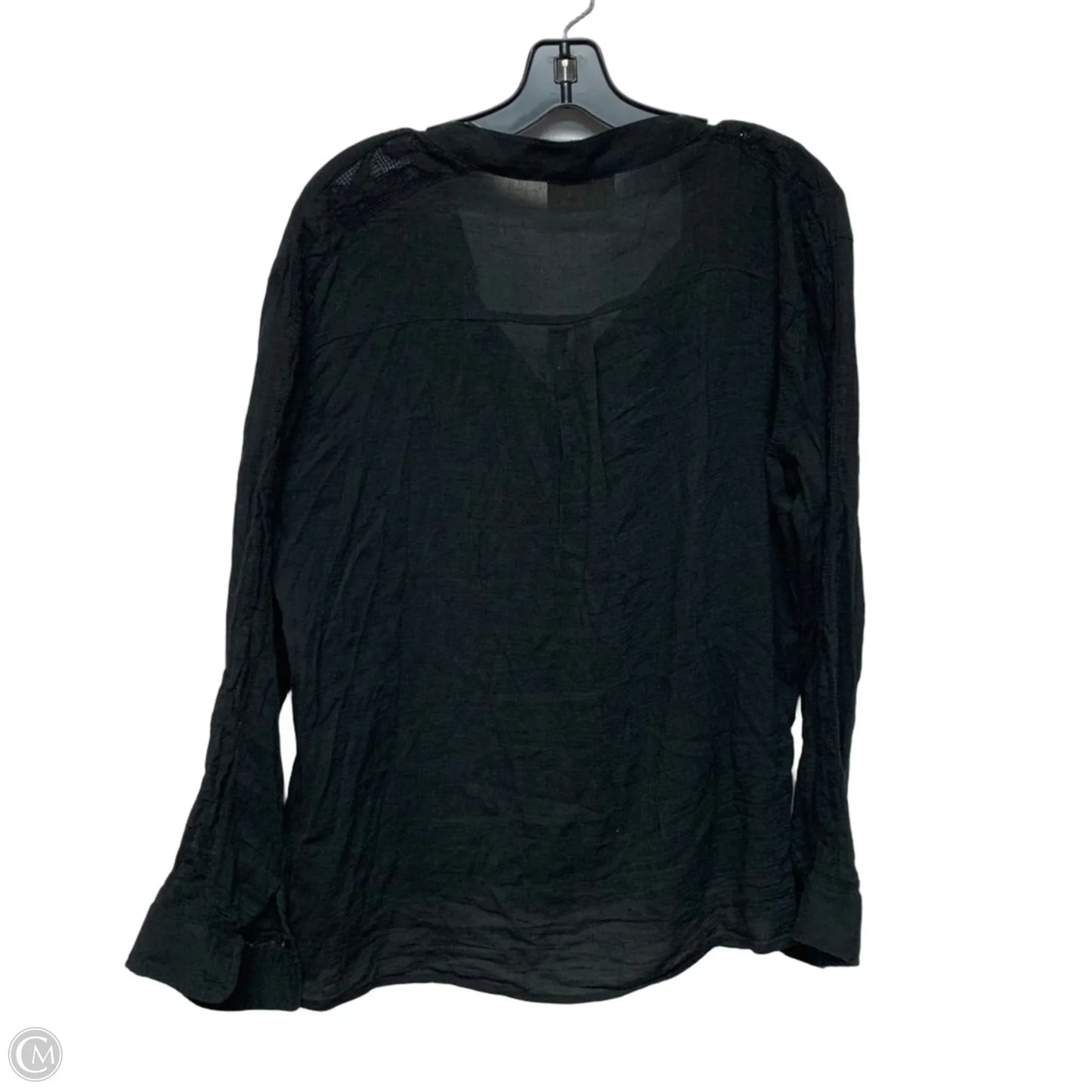 Top Long Sleeve By Auguste In Black, Size: S