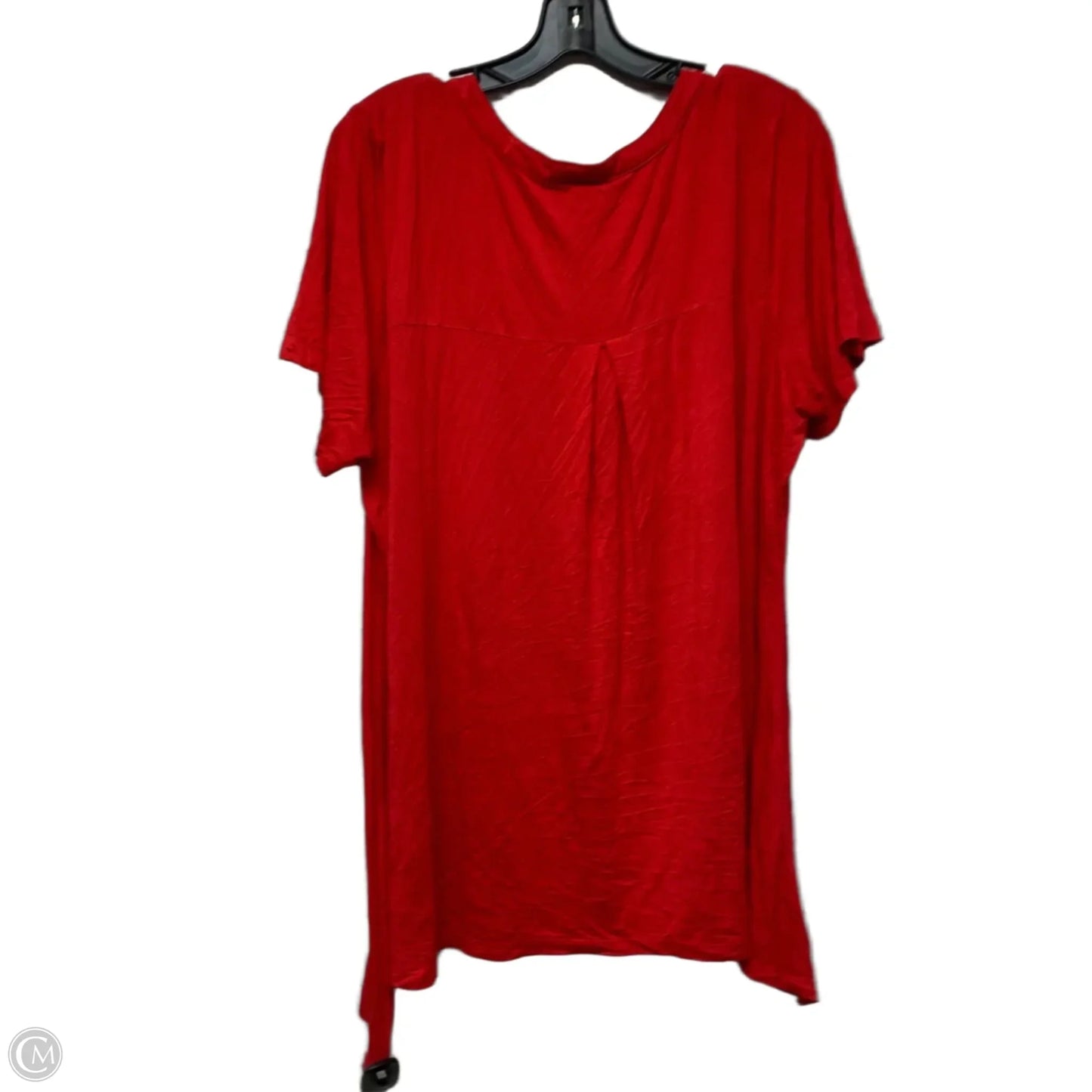 Top Short Sleeve By Avenue In Red, Size: 1x