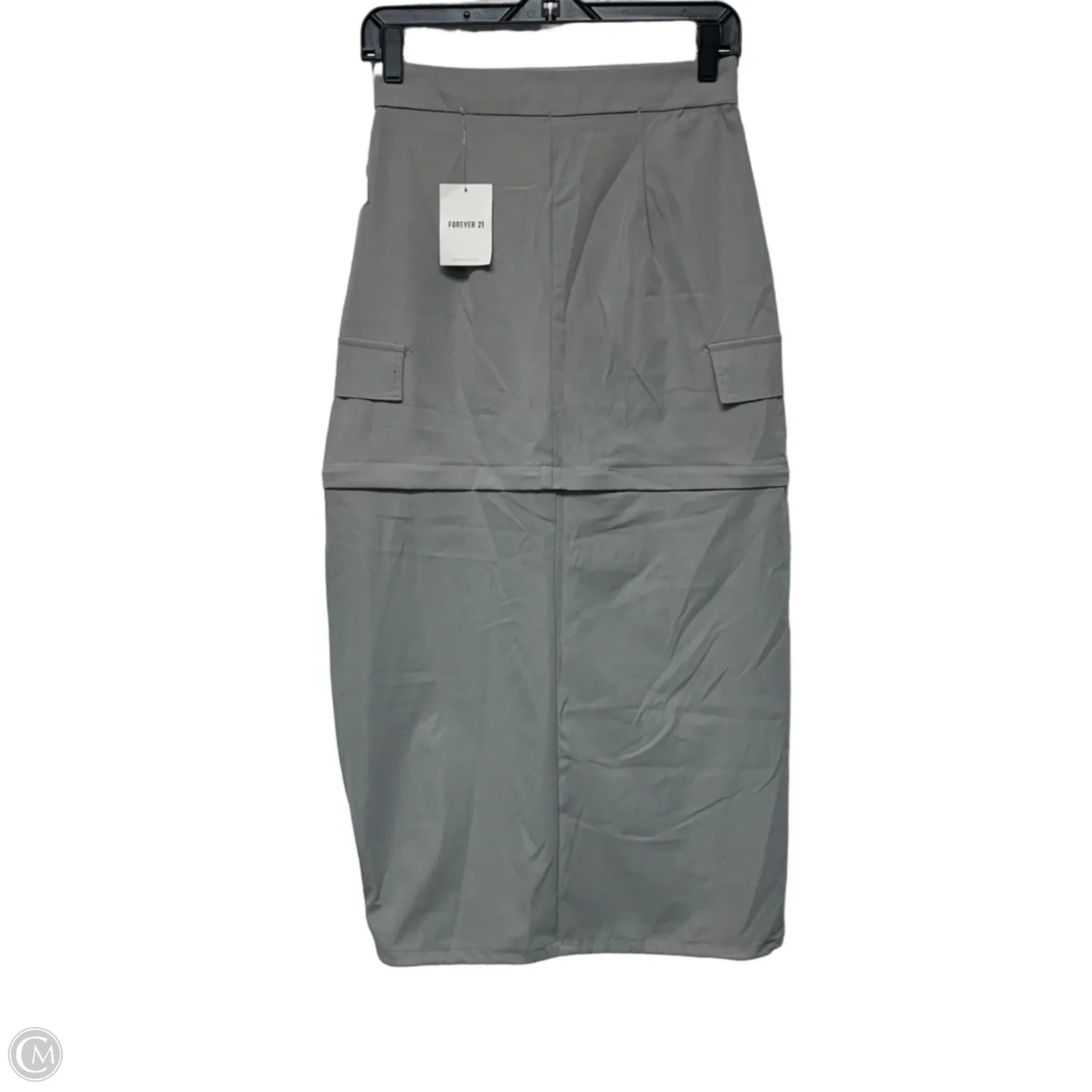 Skirt Maxi By Forever 21 In Grey, Size: Xs