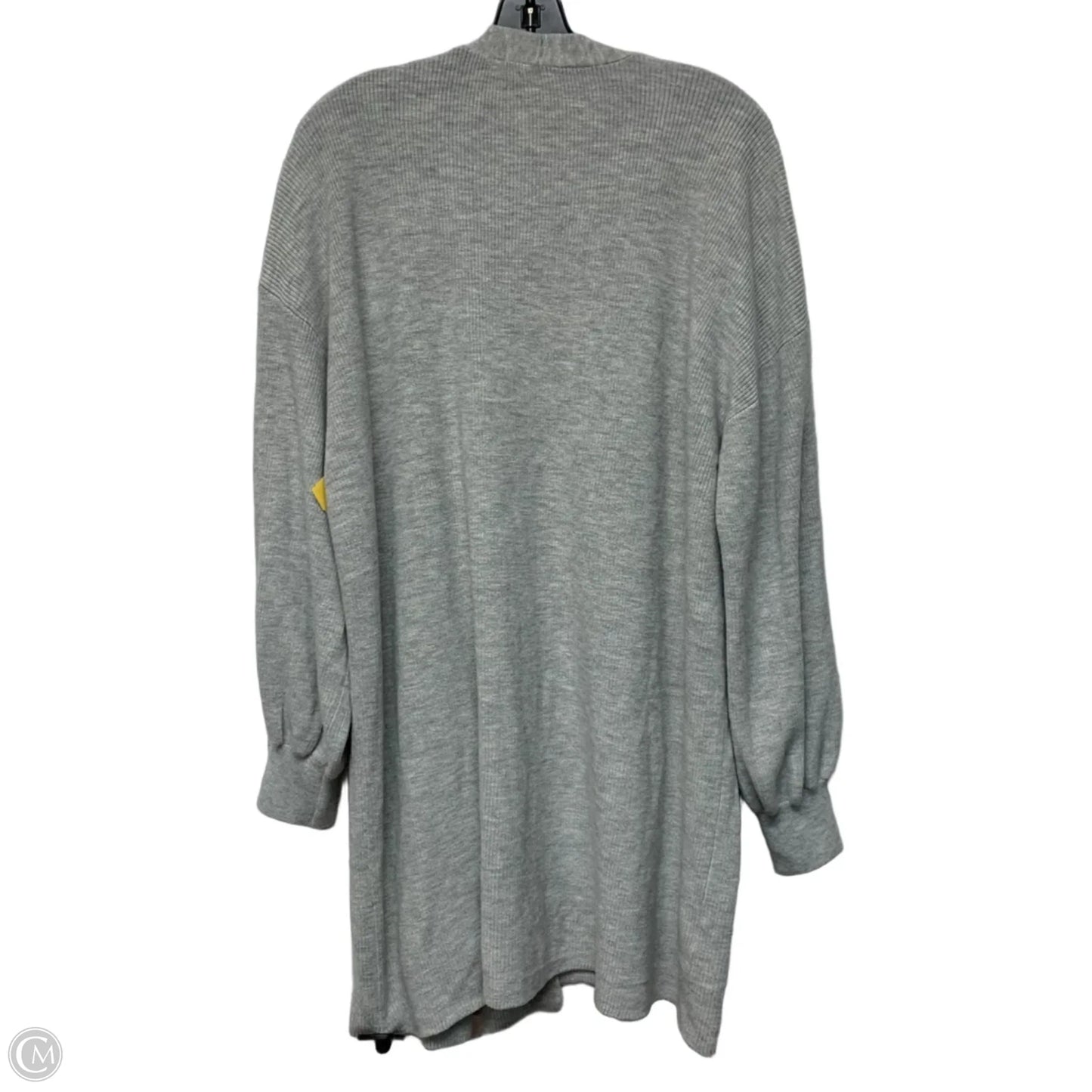 Sweater Cardigan By Loft In Grey, Size: 3x