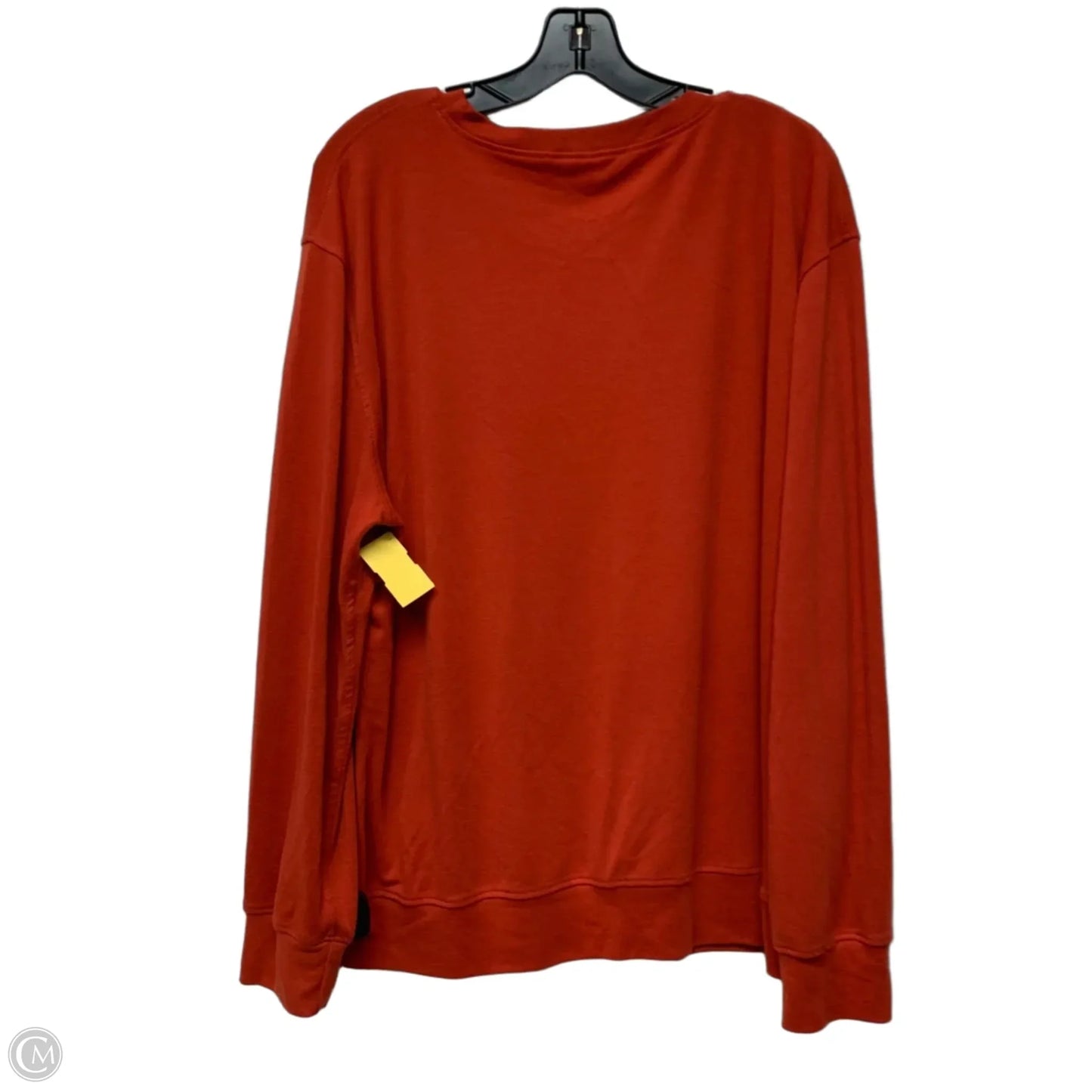 Top Long Sleeve In Red, Size: 2x