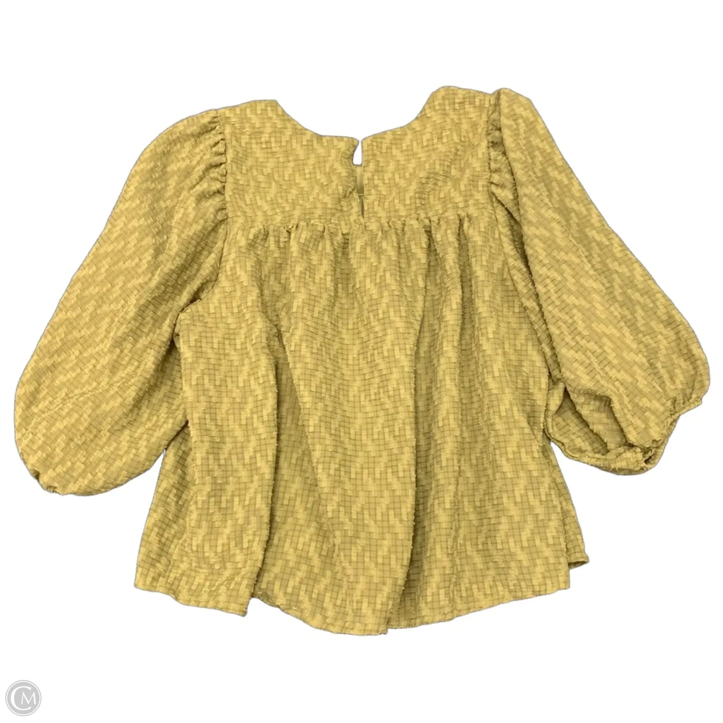 Top 3/4 Sleeve By Ophelia Roe In Green, Size: M