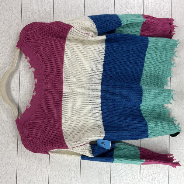 Sweater By Simply Southern In Pink, Size: M