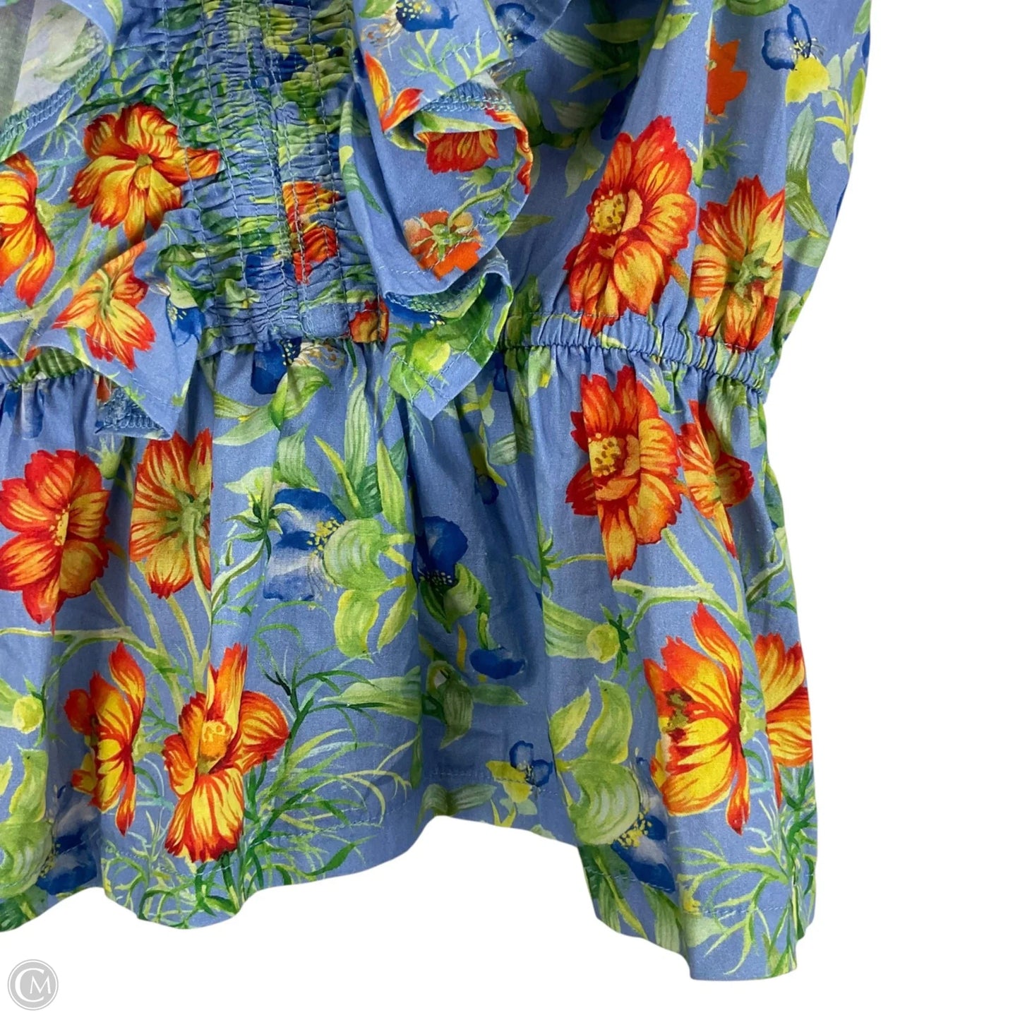 Top Sleeveless By Entro In Blue, Size: S