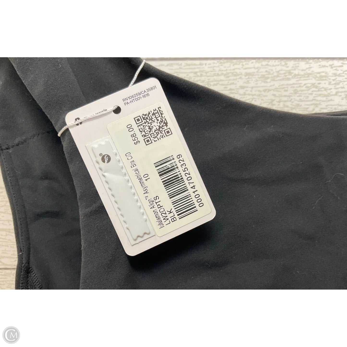 Athletic Bra By Lululemon In Black, Size: M