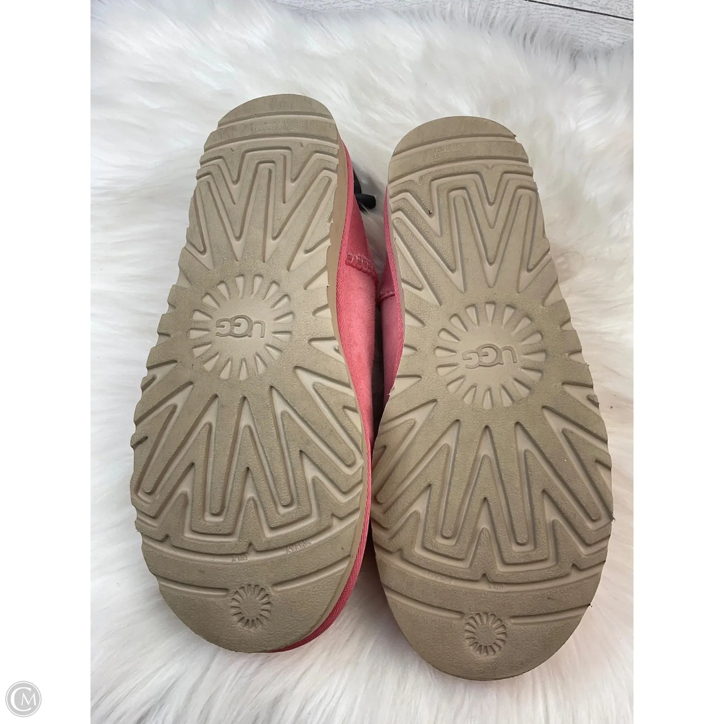 Boots Designer By Ugg In Pink, Size: 7