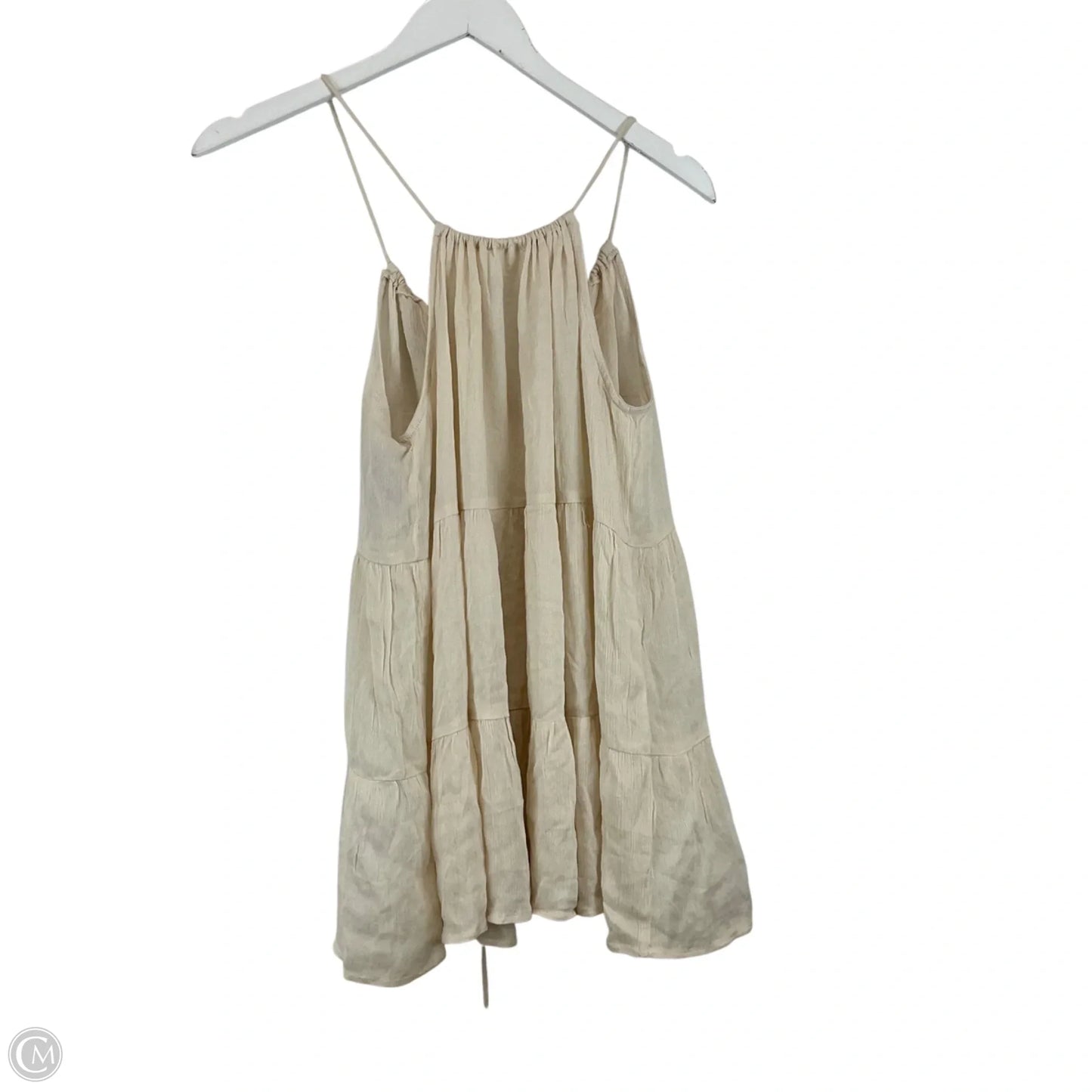 Top Sleeveless By Pol In Cream, Size: M