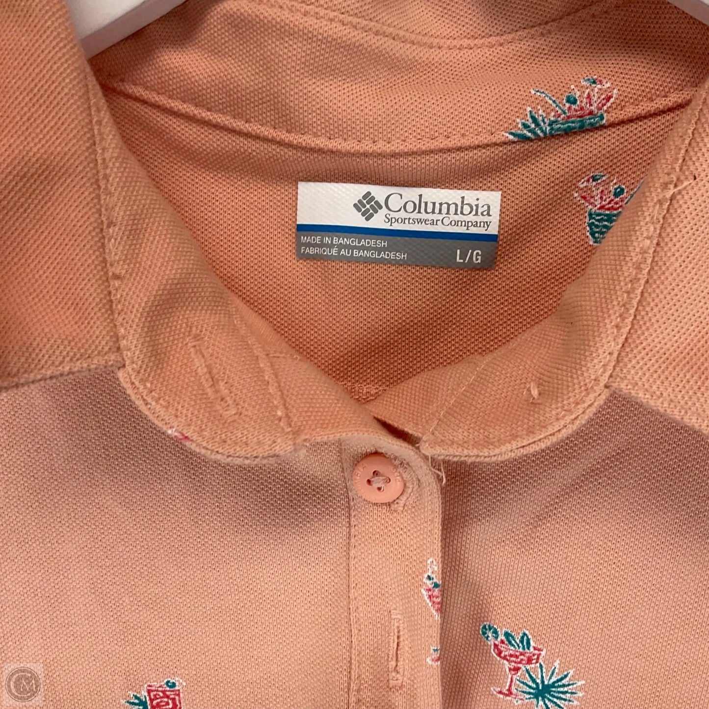 Top Short Sleeve By Columbia In Pink, Size: L