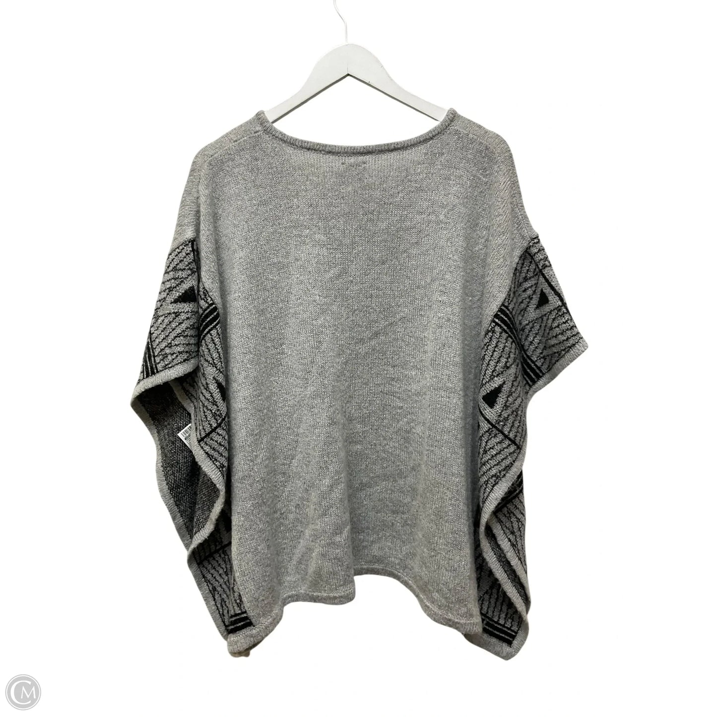 Poncho By Chicos In Grey, Size: S
